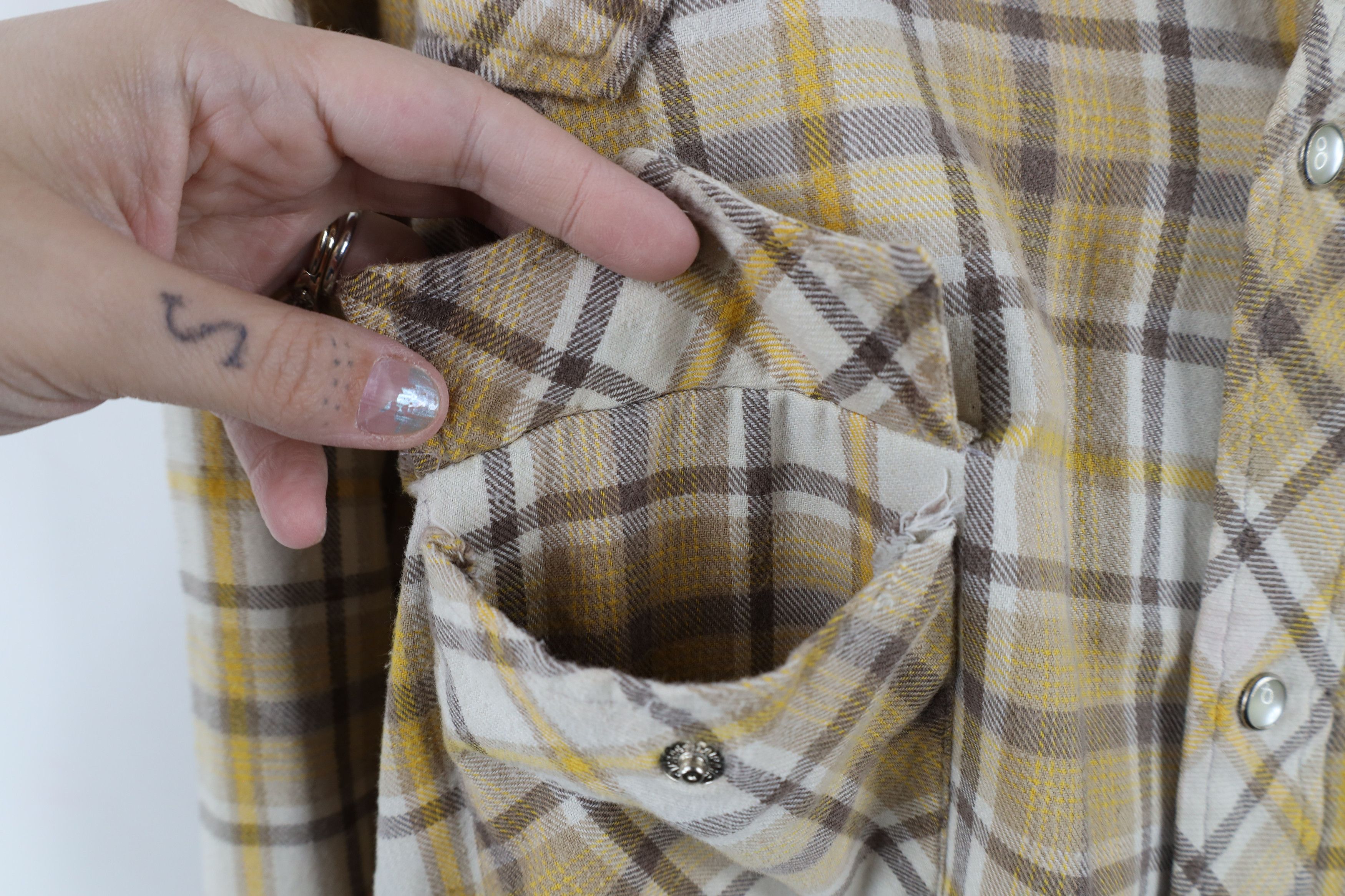 Vintage Vintage 70s Streetwear Rodeo Flannel Snap Button Shirt Plaid Size US XL / EU 56 / 4 - 5 Thumbnail
