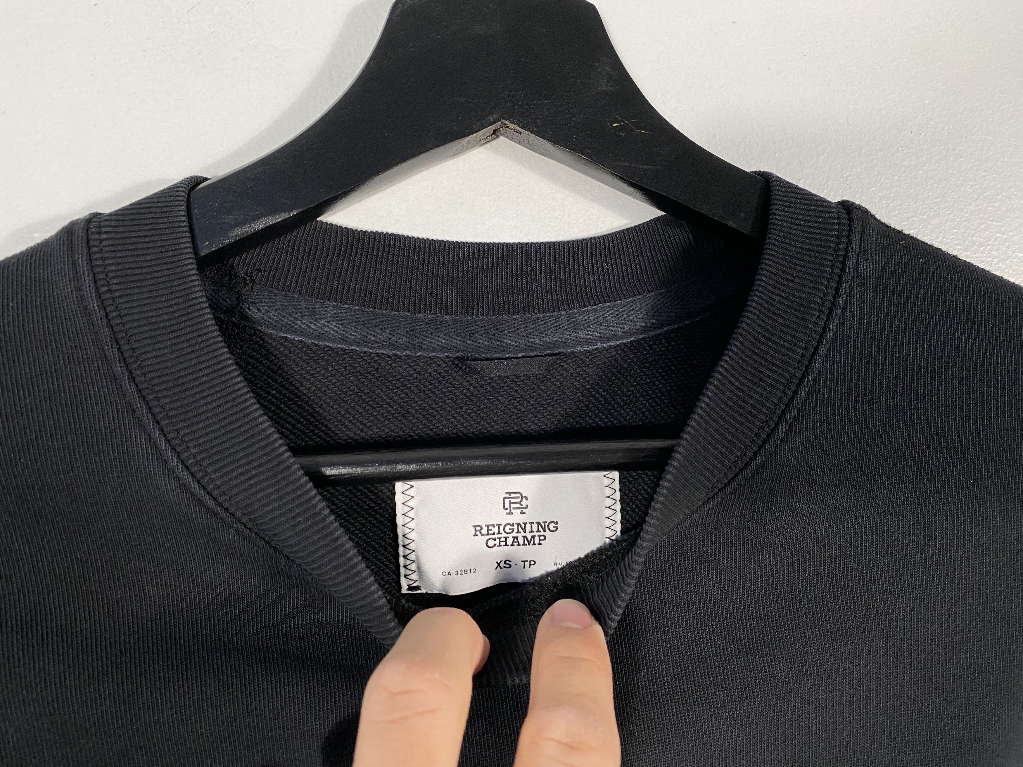 Reigning Champ Reigning Champ Oversized Pima Cotton Crewneck Black Size US XS / EU 42 / 0 - 4 Thumbnail