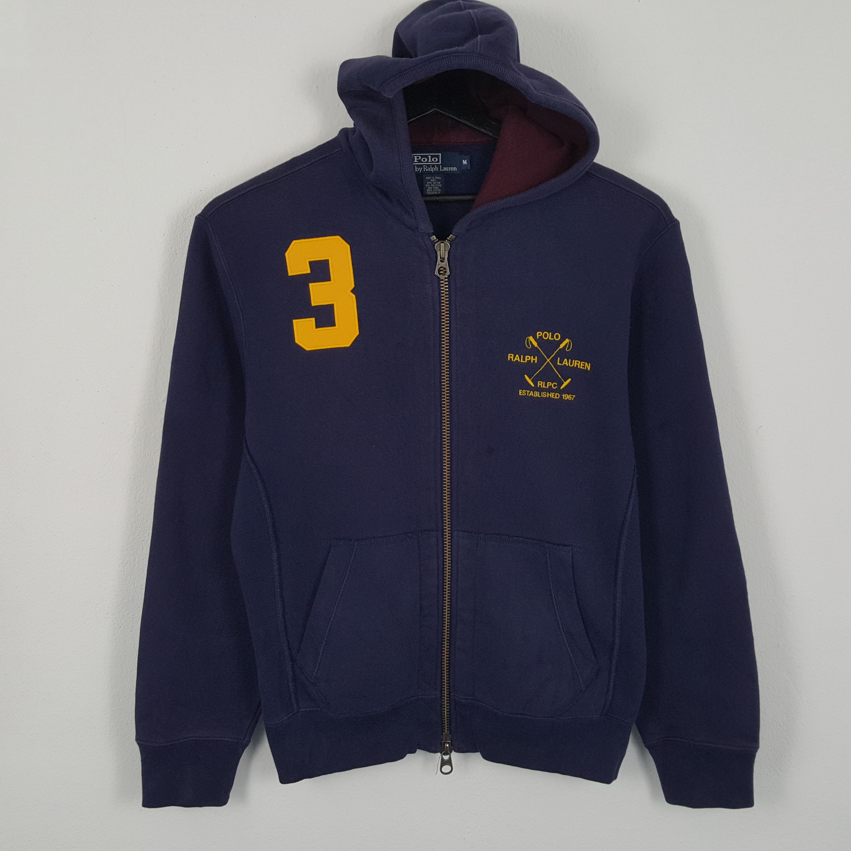 Polo Ralph Lauren × Vintage POLO by RALPH LAUREN Zipper Hoodies Fashion Sports Style Size US M / EU 48-50 / 2 - 1 Thumbnail