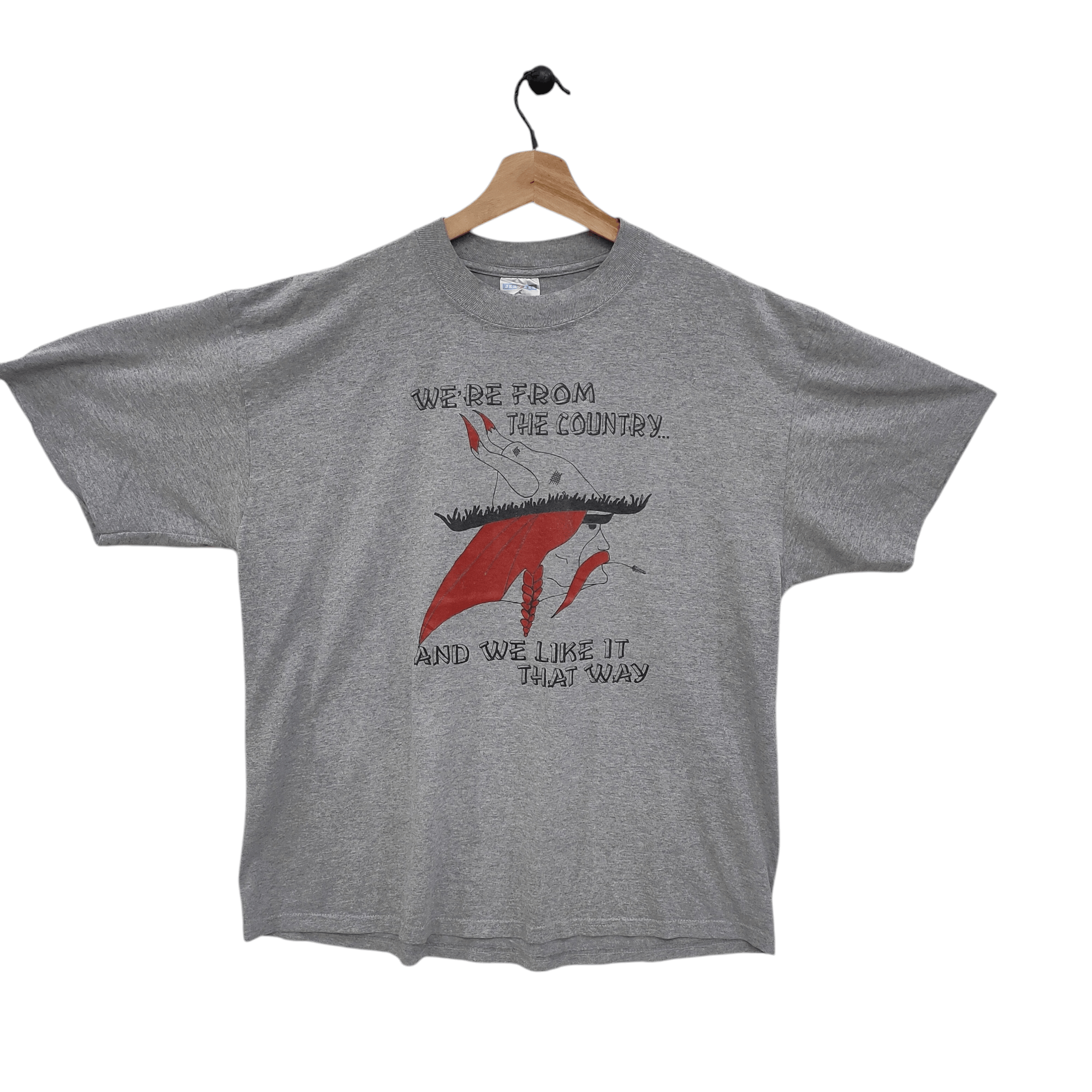 Jerzees × Vintage Vintage 90s Jerzeez tee, viking t-shirt Size US XL / EU 56 / 4 - 1 Thumbnail