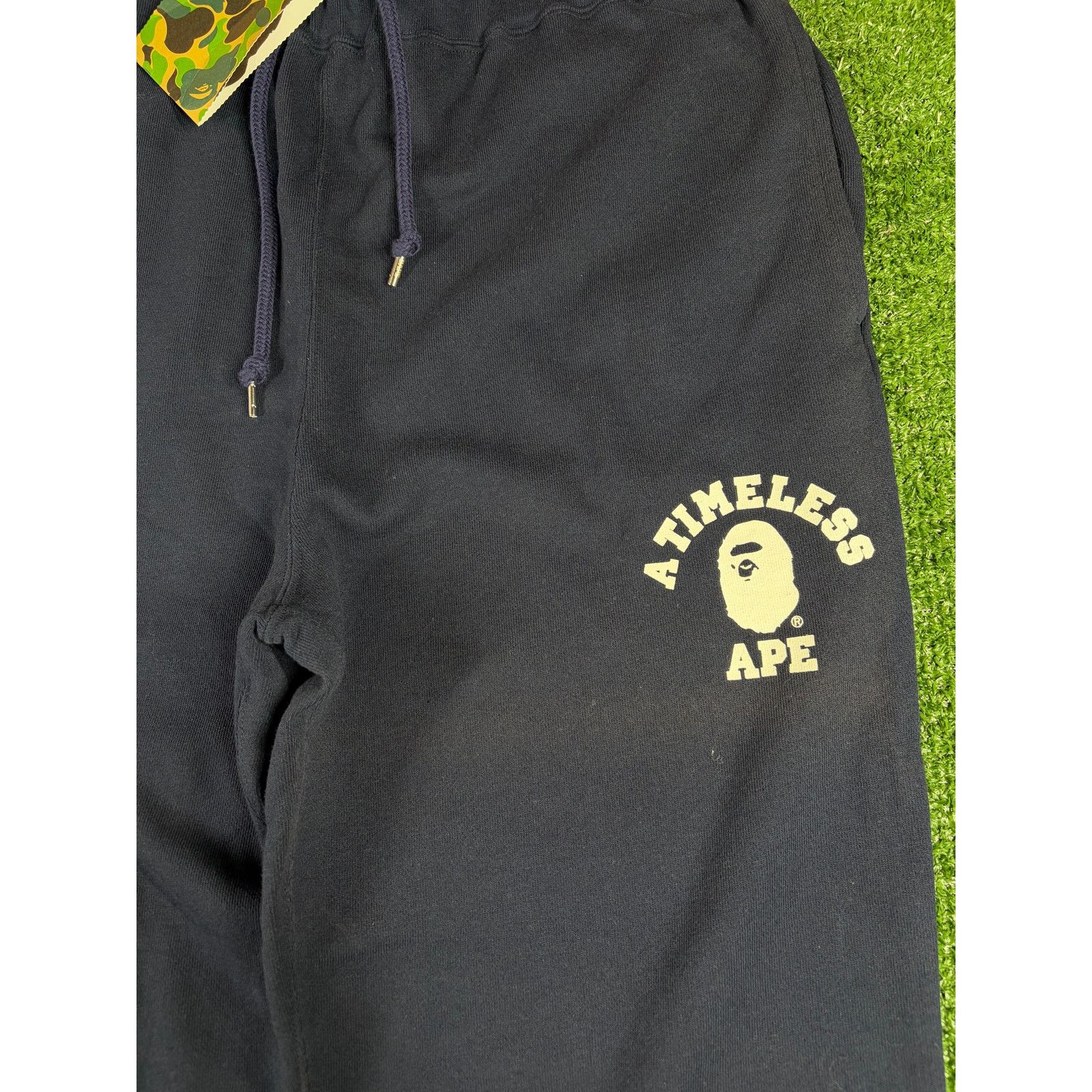 Bape Bape X JJJJound Navy College Sweatpants Size Large Size US 34 / EU 50 - 2 Thumbnail