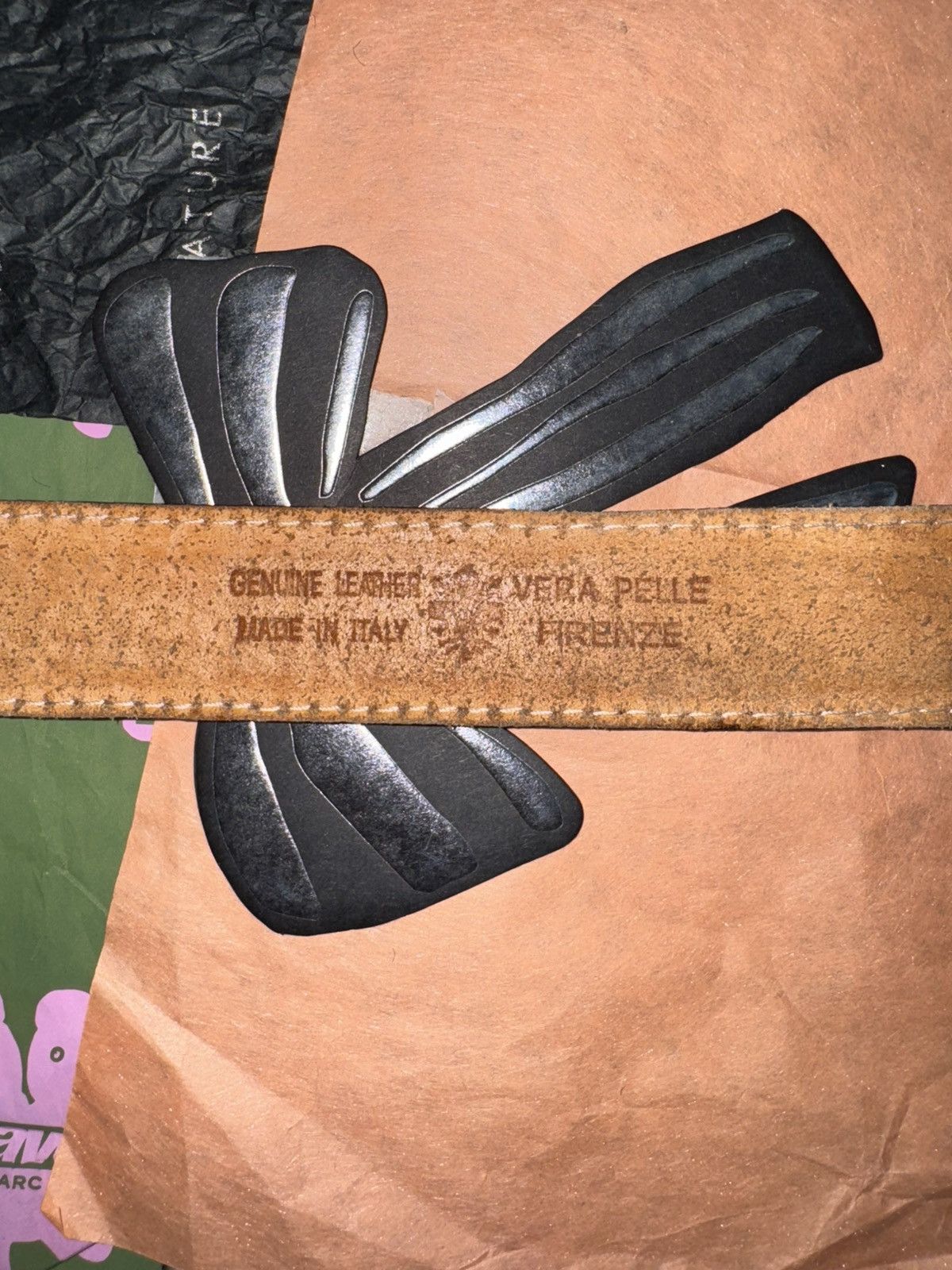 Other Italian Cheetah fur belt (real leather) Size 36 - 3 Thumbnail