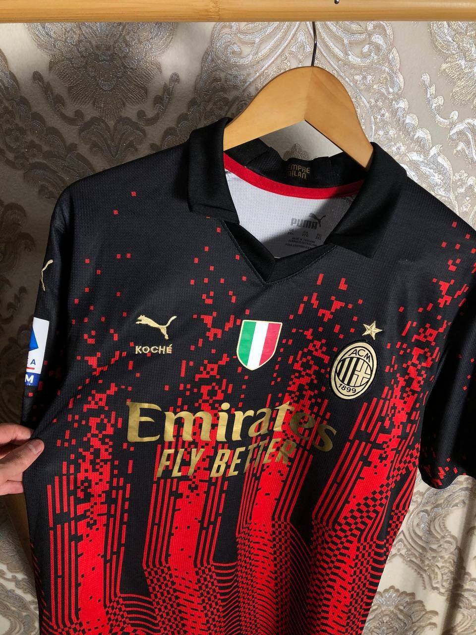 Puma VINTAGE PUMA FC MILAN ITALY SOCCER JERSEY RETRO BLOKE Y2K Size US XXL / EU 58 / 5 - 3 Thumbnail