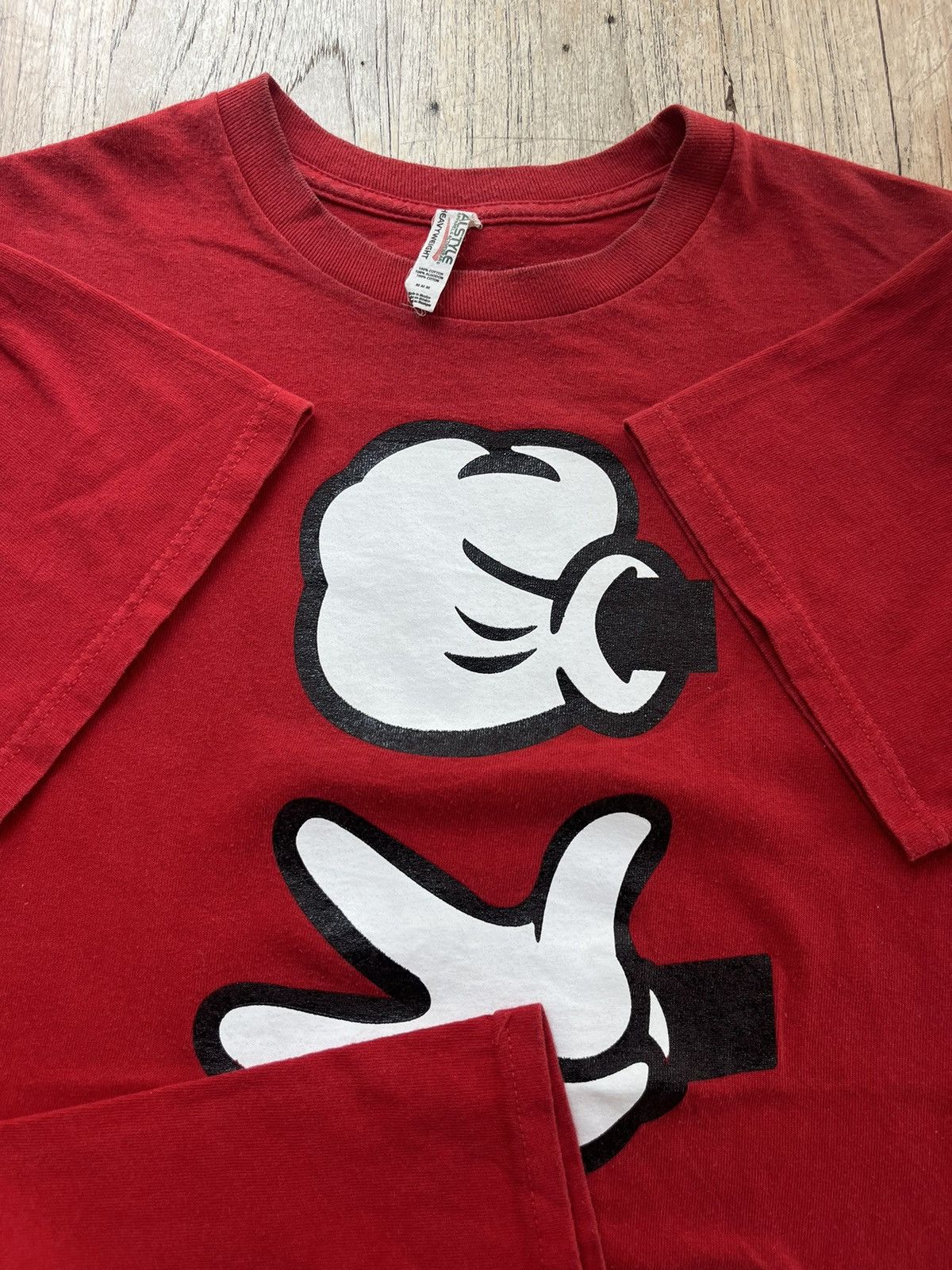 Disney × Mickey Mouse Waltz Disney Rock Paper Scissors Mickey Hands Tshirt Size US M / EU 48-50 / 2 - 6 Thumbnail