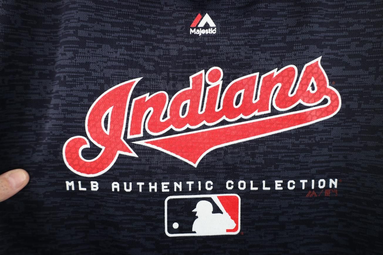 Majestic Deadstock Vintage Majestic Base Indians Baseball Hoodie Size XL / US 12-14 / IT 48-50 - 4 Thumbnail