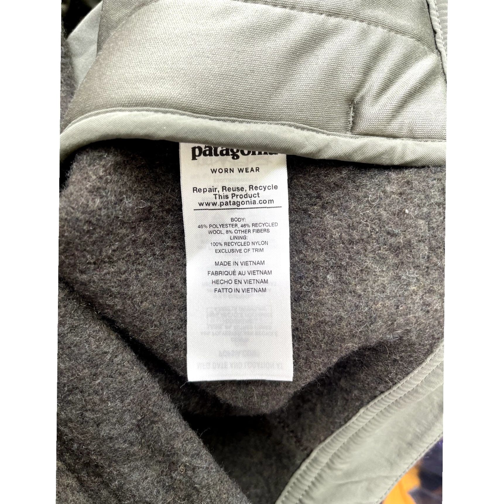 Patagonia Patagonia Woolie Trucker Jacket Womens M Industrial Green Wool Blend Size M / US 6-8 / IT 42-44 - 6 Thumbnail