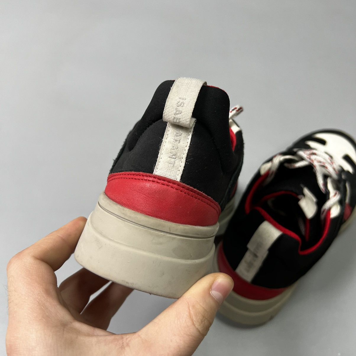 Isabel Marant Isabel Marant “Kindsay” sneakers Black Red Luxury Size US 8 / IT 38 - 12 Thumbnail