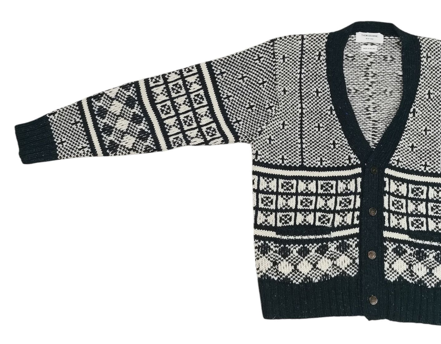 Thom Browne Thom Browne Mohair Blend 4 Bar Knit Cardigan Jacket Size US S / EU 44-46 / 1 - 12 Thumbnail
