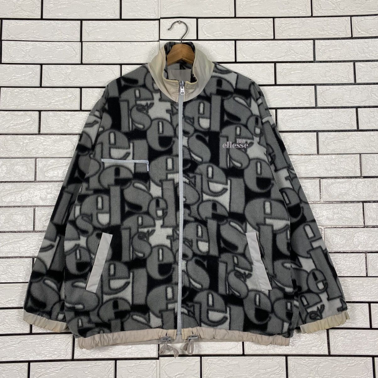 Japanese Brand Vintage Reversible Bomber Jacket Ellesse Sun Faded Design Size US L / EU 52-54 / 3 - 2 Thumbnail