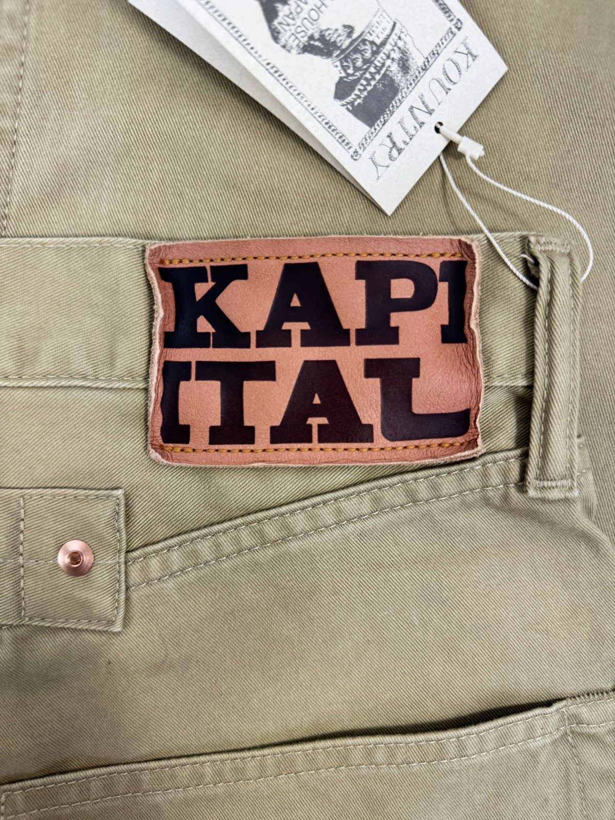 Kapital KAPITAL BONE STICH DENIM TROUSERS FITS W34 Size US 36 / EU 52 - 3 Thumbnail