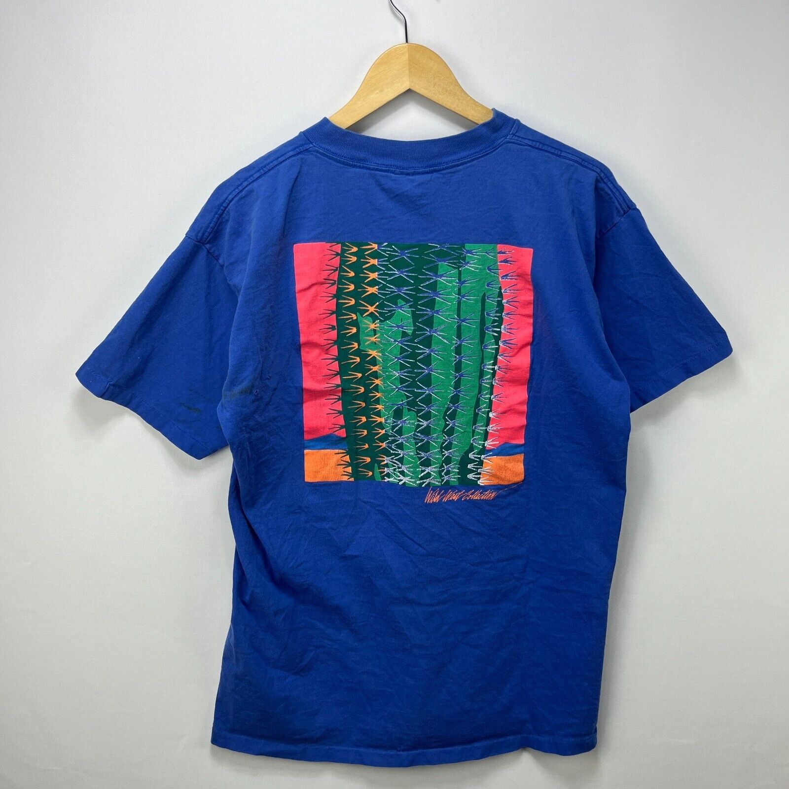 Marlboro × Vintage Vintage 90s Marlboro Neon Cactus Wild West Pocket T-Shirt XL Size US XL / EU 56 / 4 - 1 Thumbnail