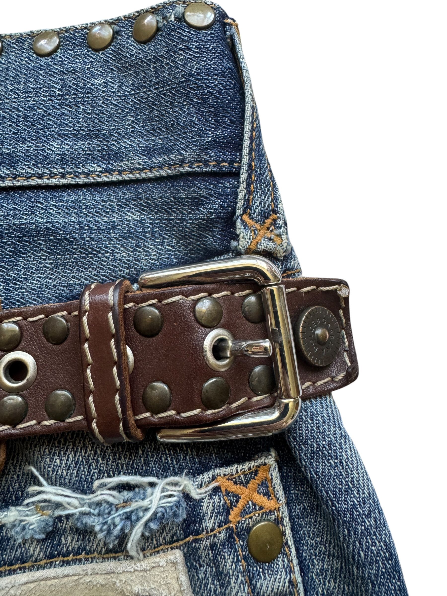 Dolce & Gabbana Dolce & Gabbana RUNWAY SS05 Look 20/76 Studded Jeans W34/L32 Size US 34 / EU 50 - 13 Thumbnail