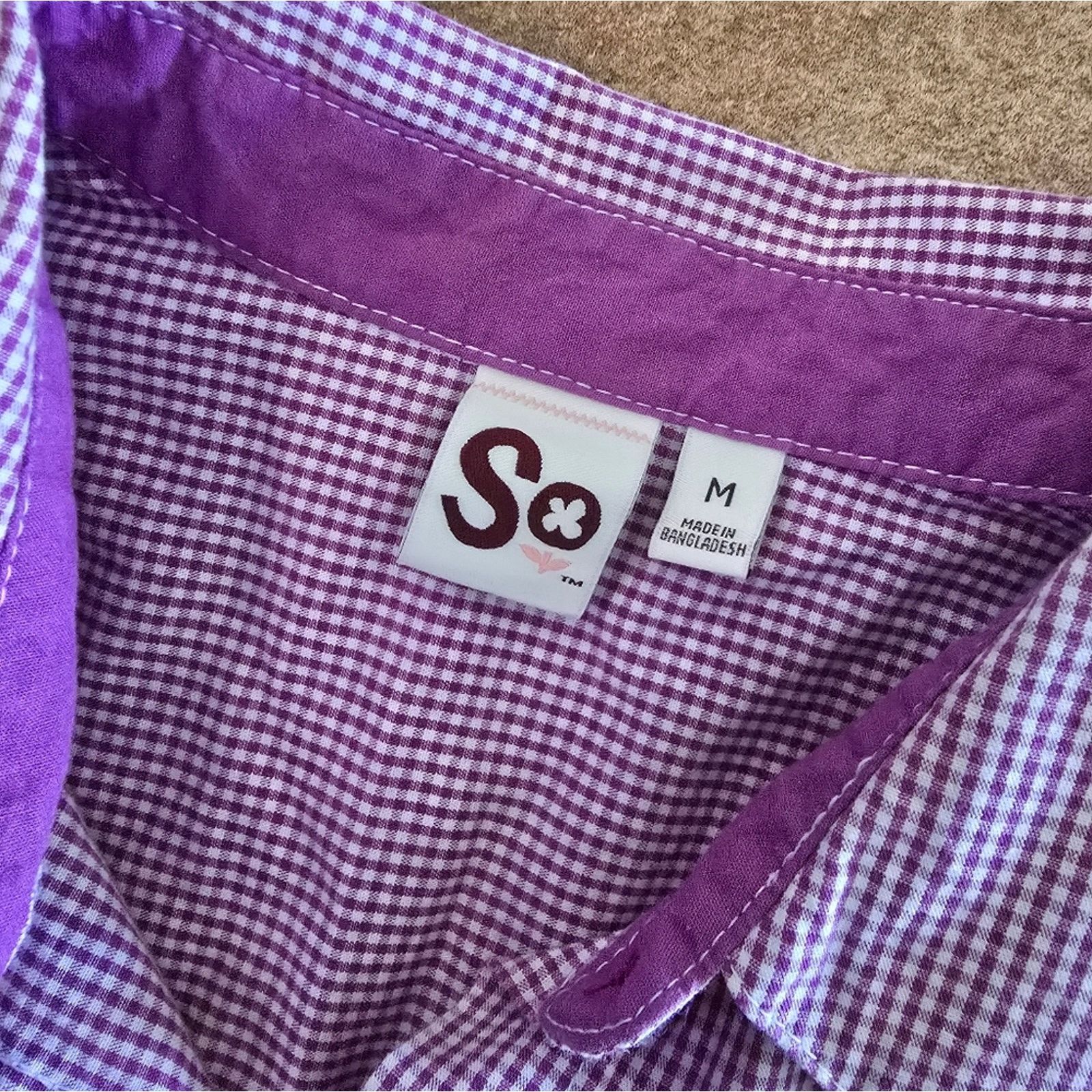 Other Purple Plaid | SO | Button Down Size M / US 6-8 / IT 42-44 - 3 Thumbnail