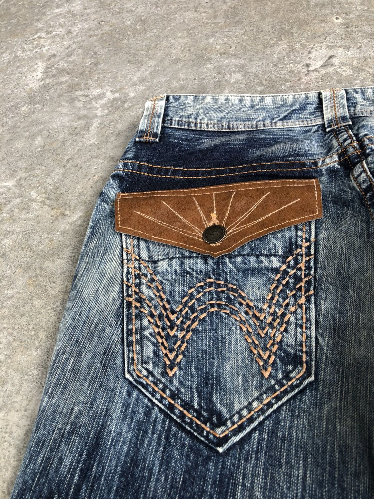 Hysteric Glamour Japanese Edwin XV Flared Jeans Distressed Denim Size US 32 / EU 48 - 16 Thumbnail