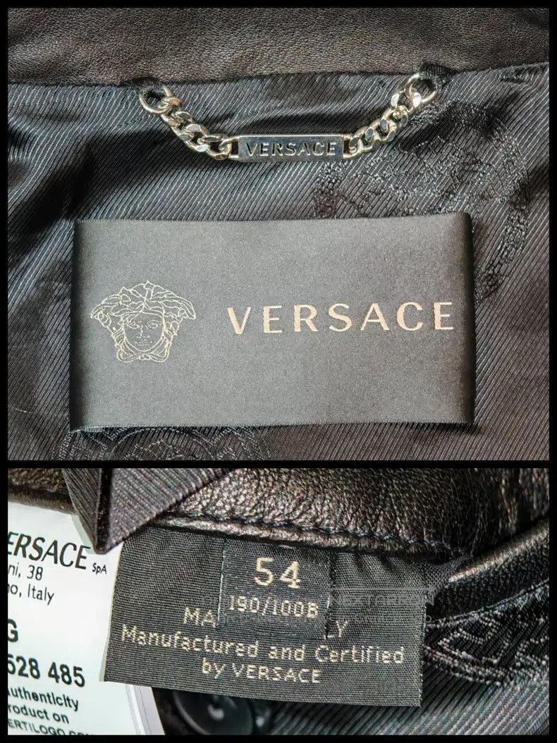 Versace Versace Motorcycle leather coat Size US XXL / EU 58 / 5 - 5 Thumbnail