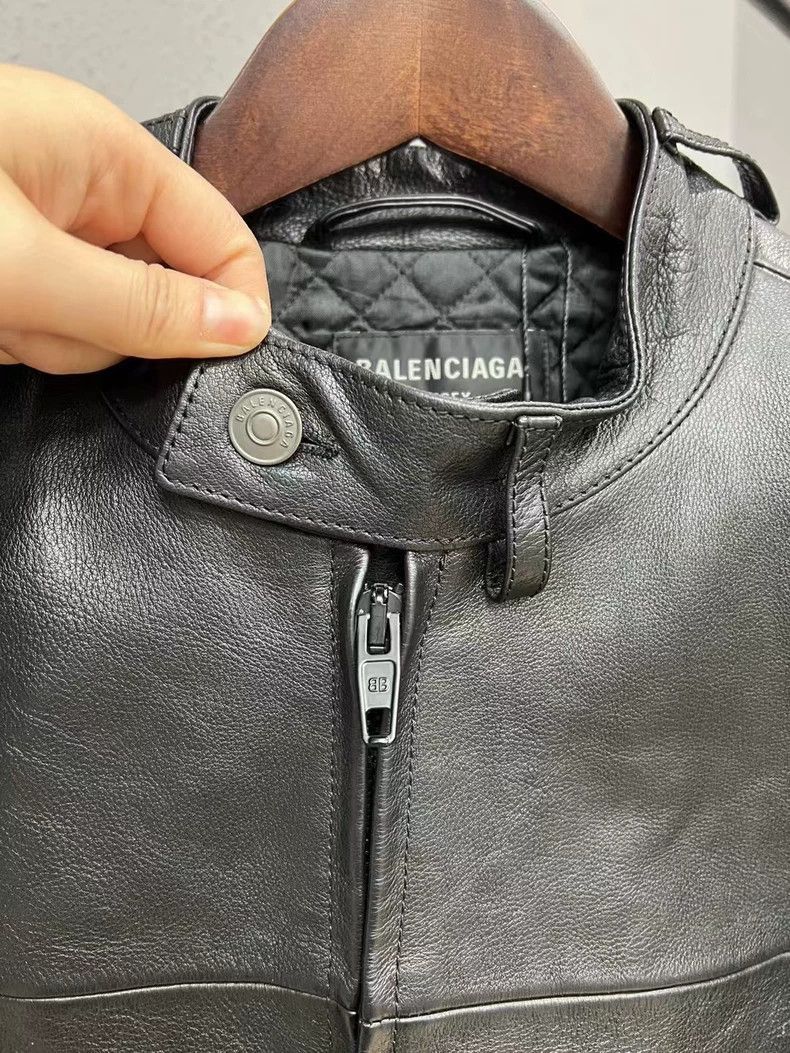 Balenciaga Balenciaga Winter Leather Jacket Size 3 Size US L / EU 52-54 / 3 - 3 Thumbnail