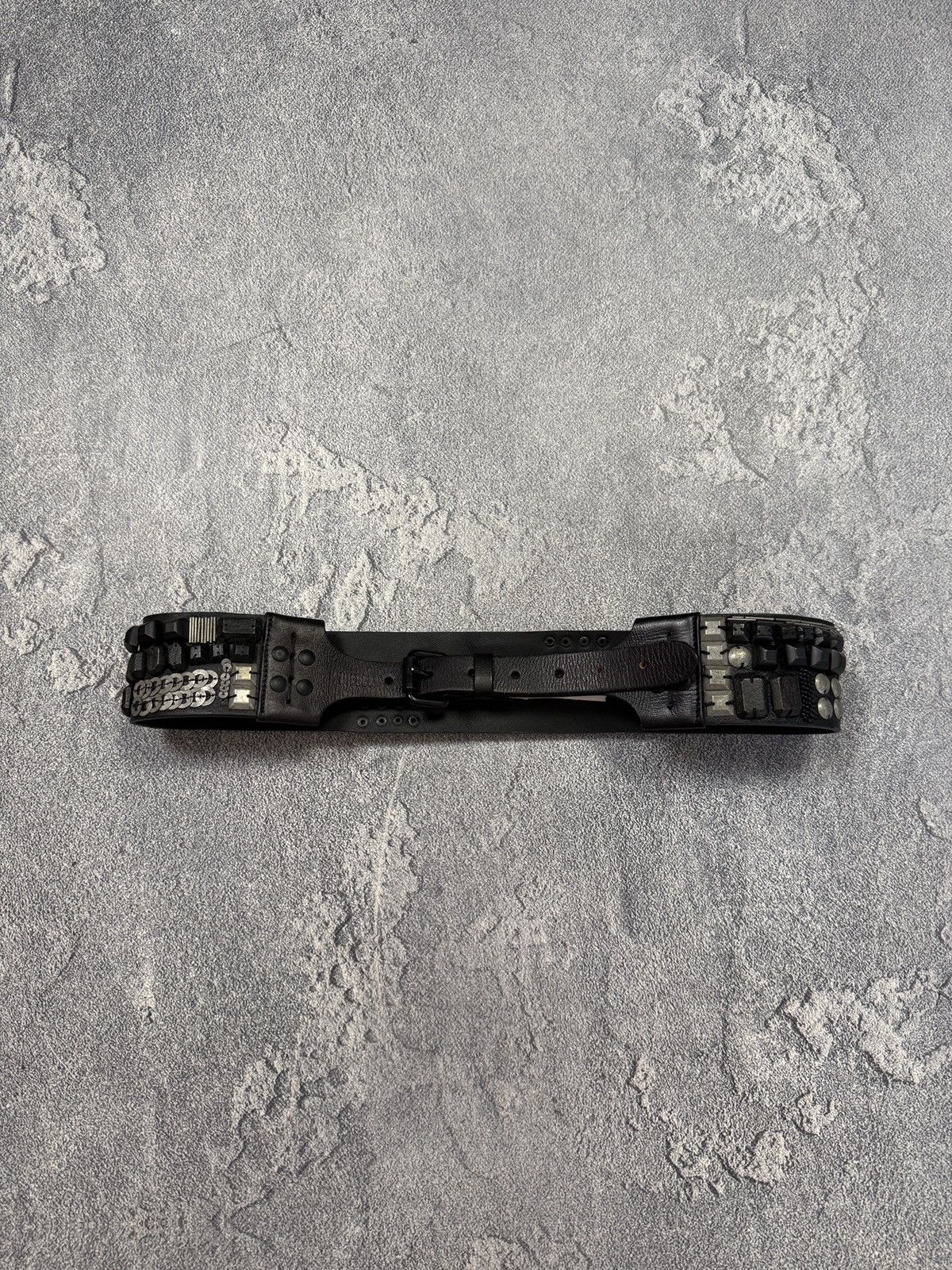 Diesel Vintage Y2K Diesel Belt Leather Metal Logo Japanese Size ONE SIZE - 3 Thumbnail