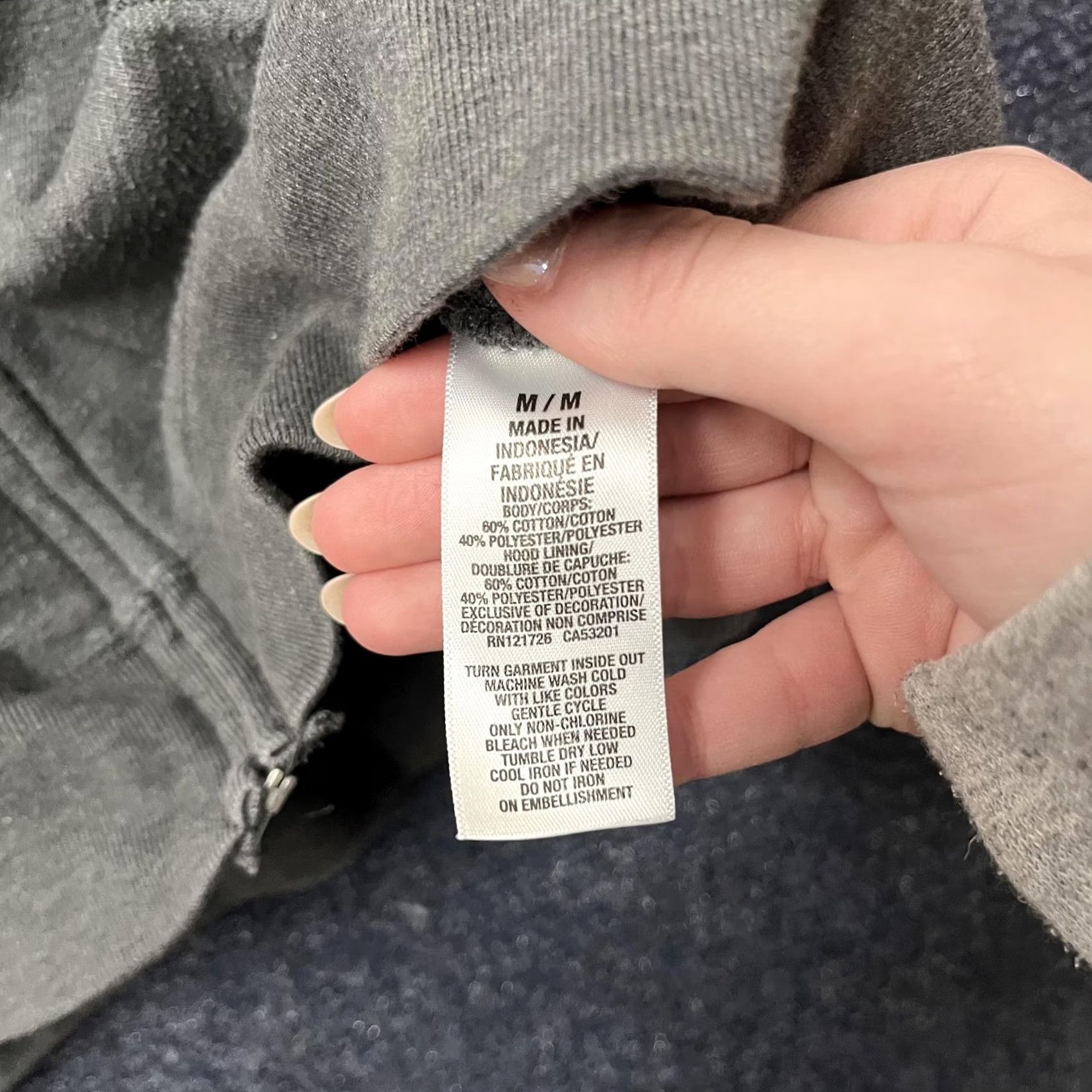 Aeropostale VINTAGE Aeropostale Hoodie Womens M Gray 1987 ATHL DEPT Full Zip Fleece Graphic Size M / US 6-8 / IT 42-44 - 4 Thumbnail