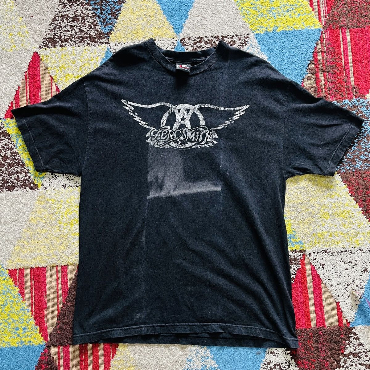 Aerosmith × Giant × Vintage Faded Aerosmith Rock Band TShirt Copyright 2001 Size US XL / EU 56 / 4 - 17 Thumbnail