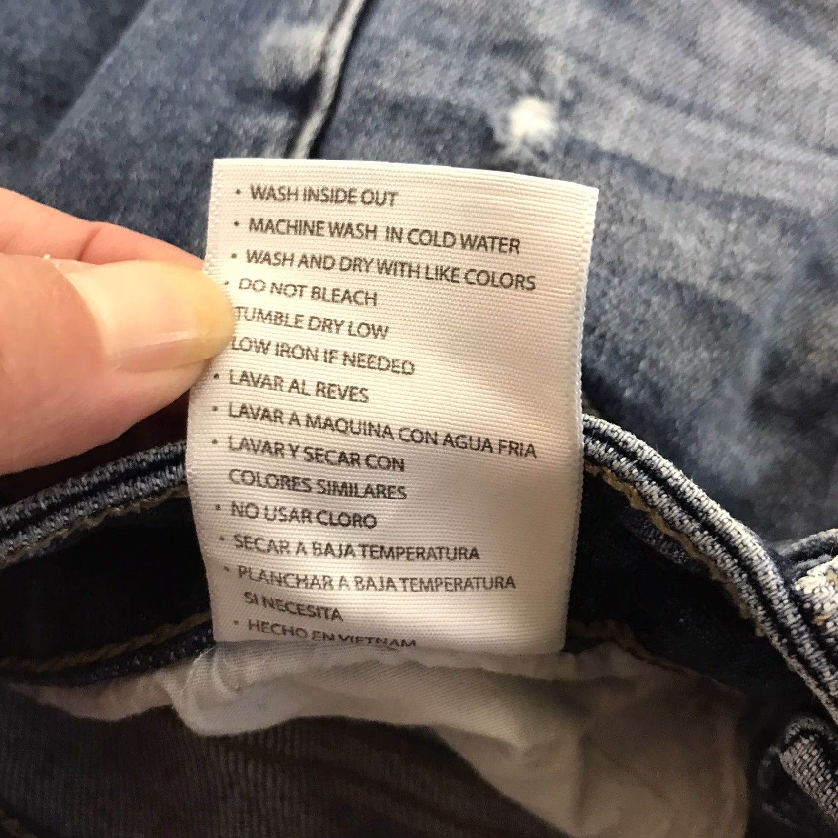 Vintage VINTAGE? No. KanCan Jeans Distressed Cuffed Ankle Jeans Womens Size 5/26 Denim Blue 26x24 Regular Stretch 5-Pocket Hipster Pattern Jeans Size 27" / US 4 / IT 40 - 6 Thumbnail