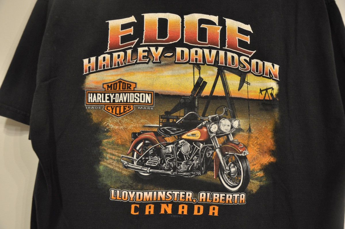 Harley Davidson × Vintage Harley Davidson XL T Shirt Alberta Size US XL / EU 56 / 4 - 4 Thumbnail