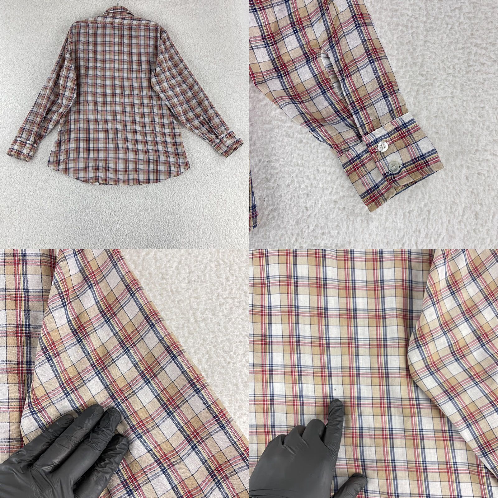 Levi's Levi's Plaid Button-Up Long Sleeve Shirt Mens L Blue VTG Casual Lightweight Cotton 90s Western Regular Size US L / EU 52-54 / 3 - 9 Thumbnail