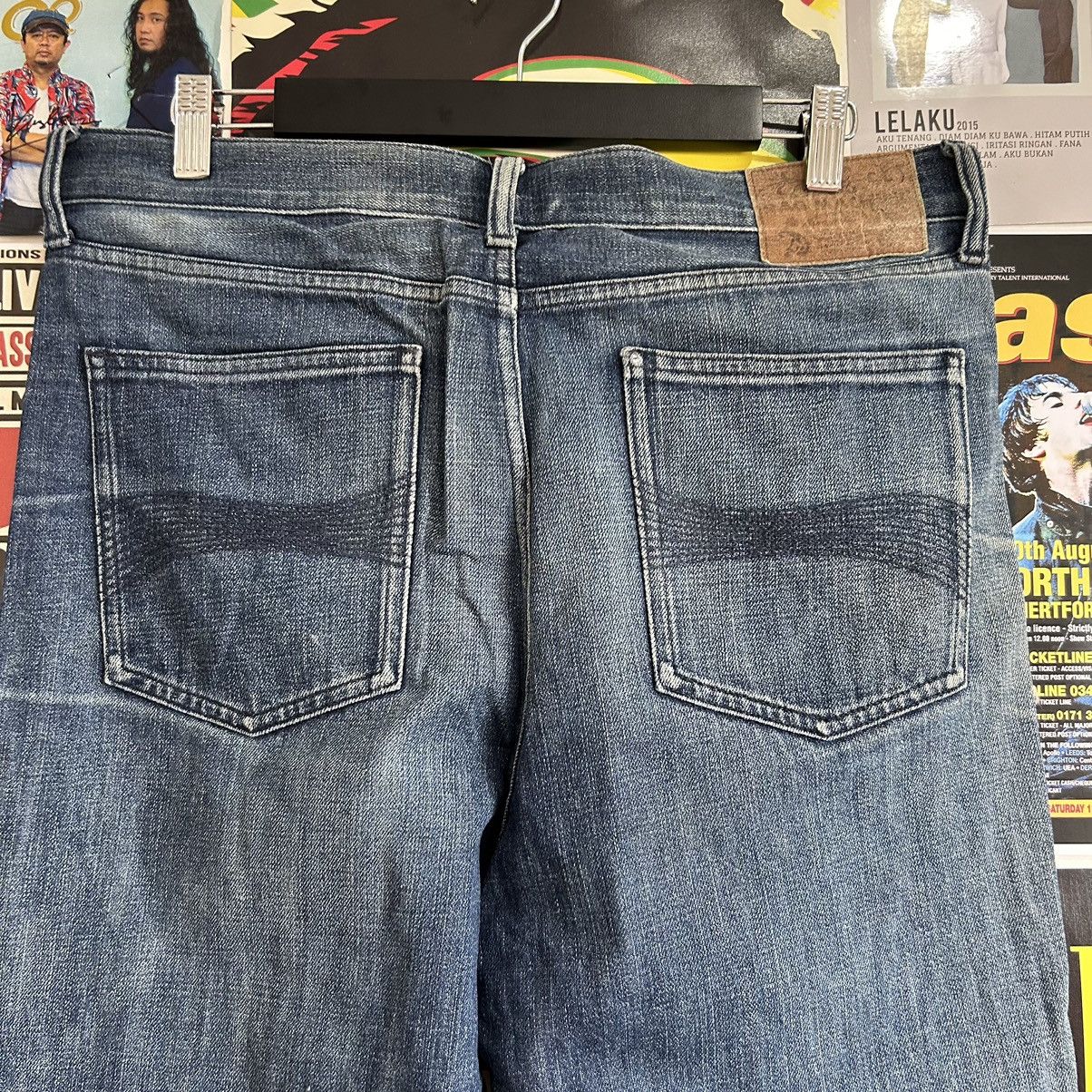 Vintage Vintage Rag Machine Blue Wash Distressed Denim Size US 34 / EU 50 - 9 Thumbnail