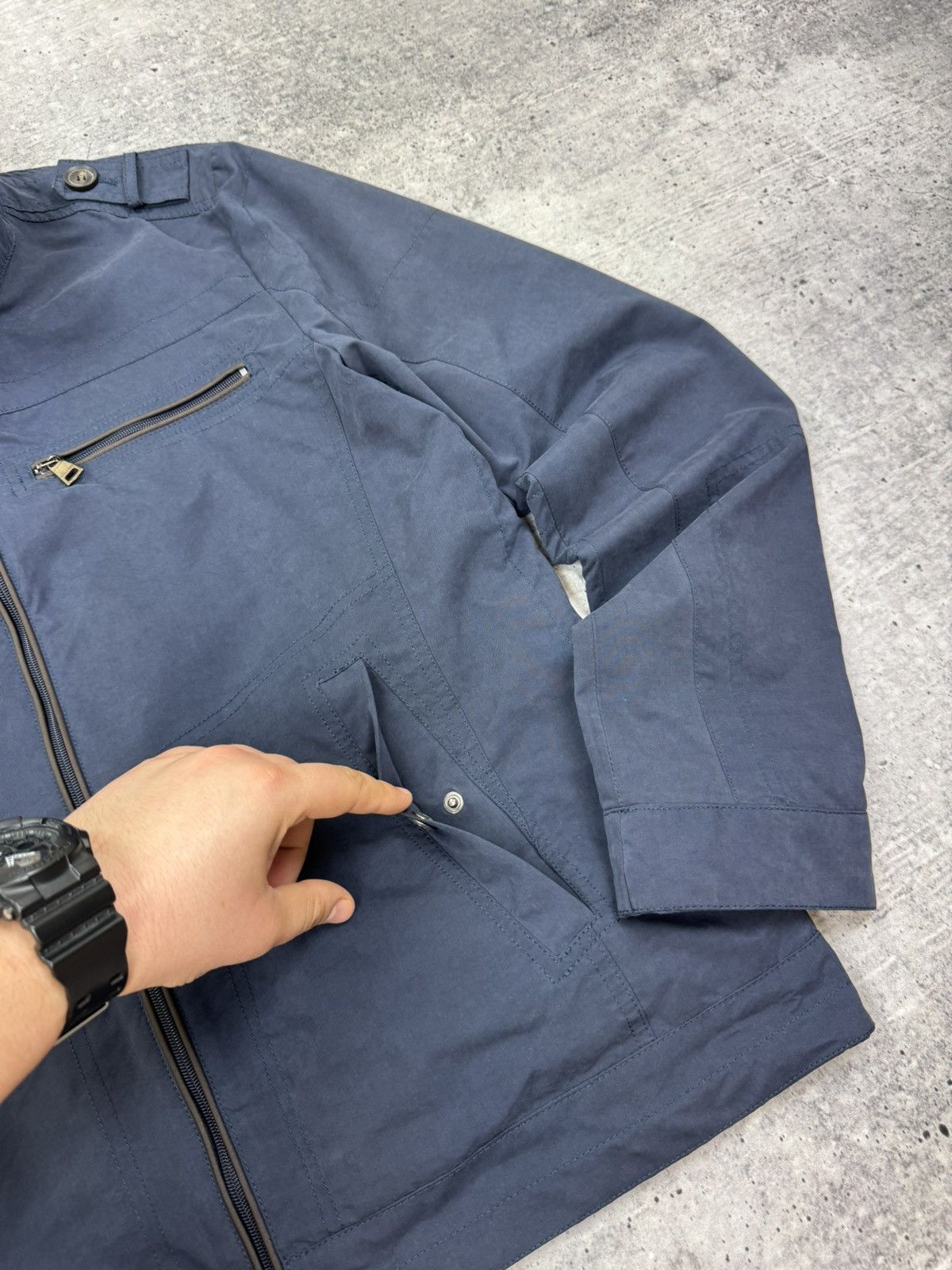 Burberry Burberry London Blue Nylon Jacket Multipocket Bomber Men L Size US L / EU 52-54 / 3 - 8 Thumbnail