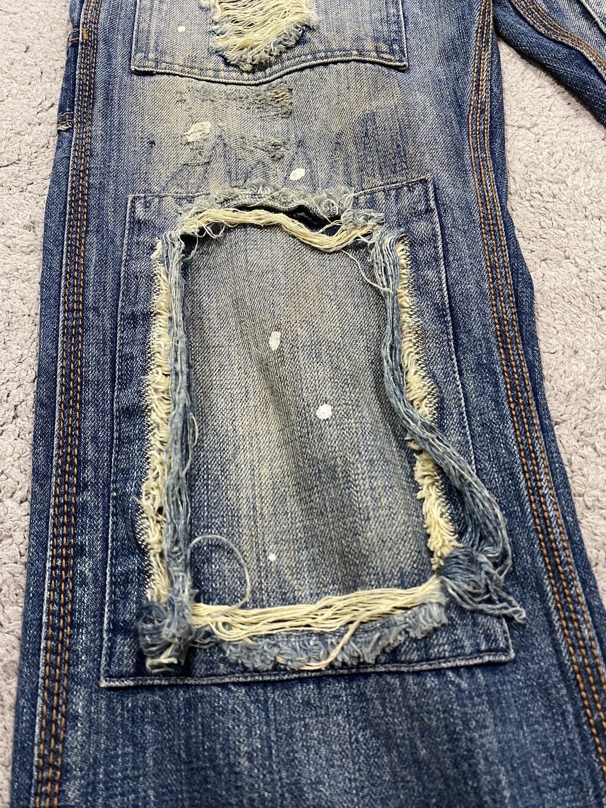 Junya Watanabe Back Vintage Distressed Patchwork Denim like Junya Watanabe Size US 32 / EU 48 - 8 Thumbnail