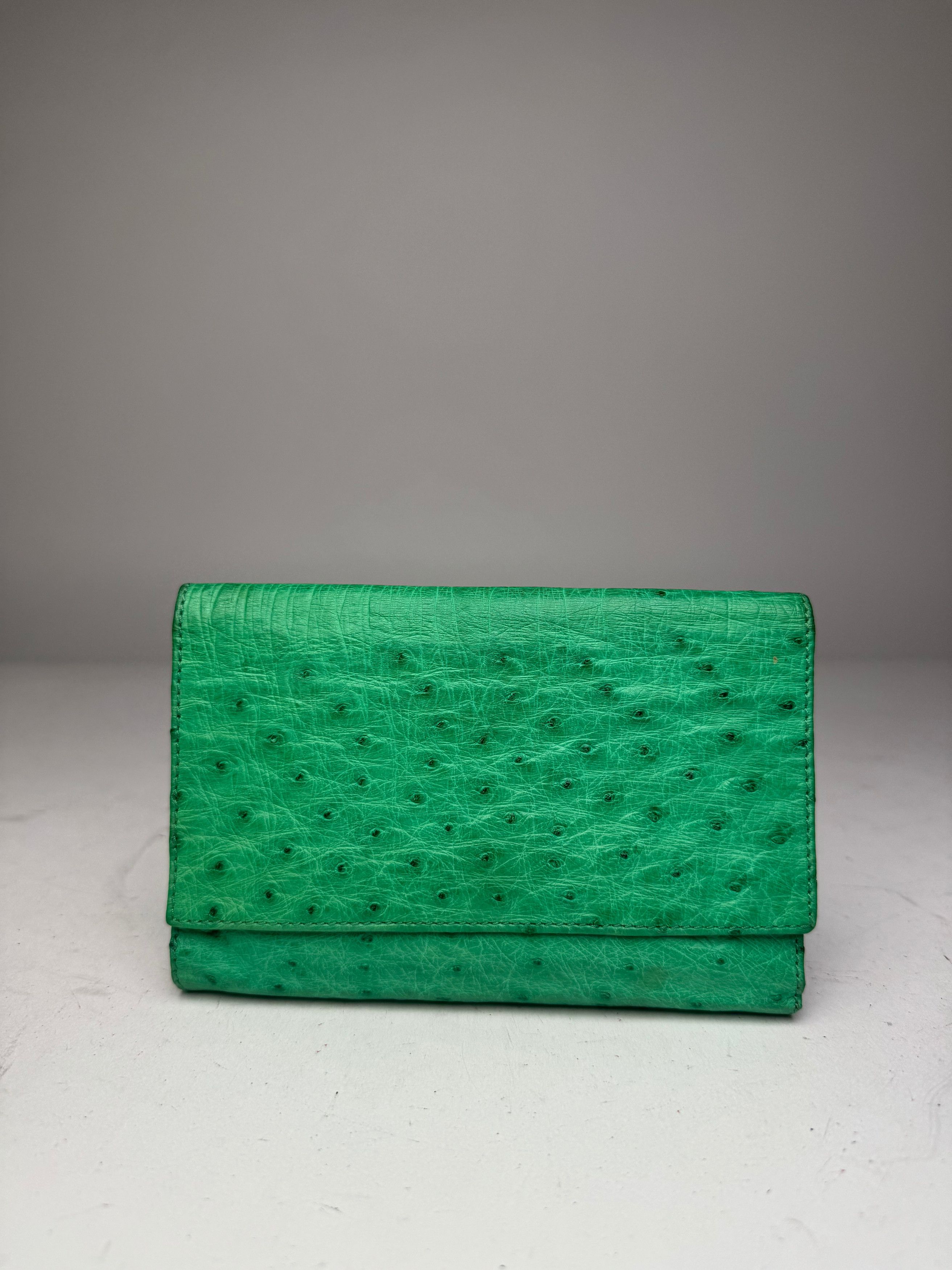 Other Vintage Ostrich Leather Wallet Green Size ONE SIZE - 1 Thumbnail