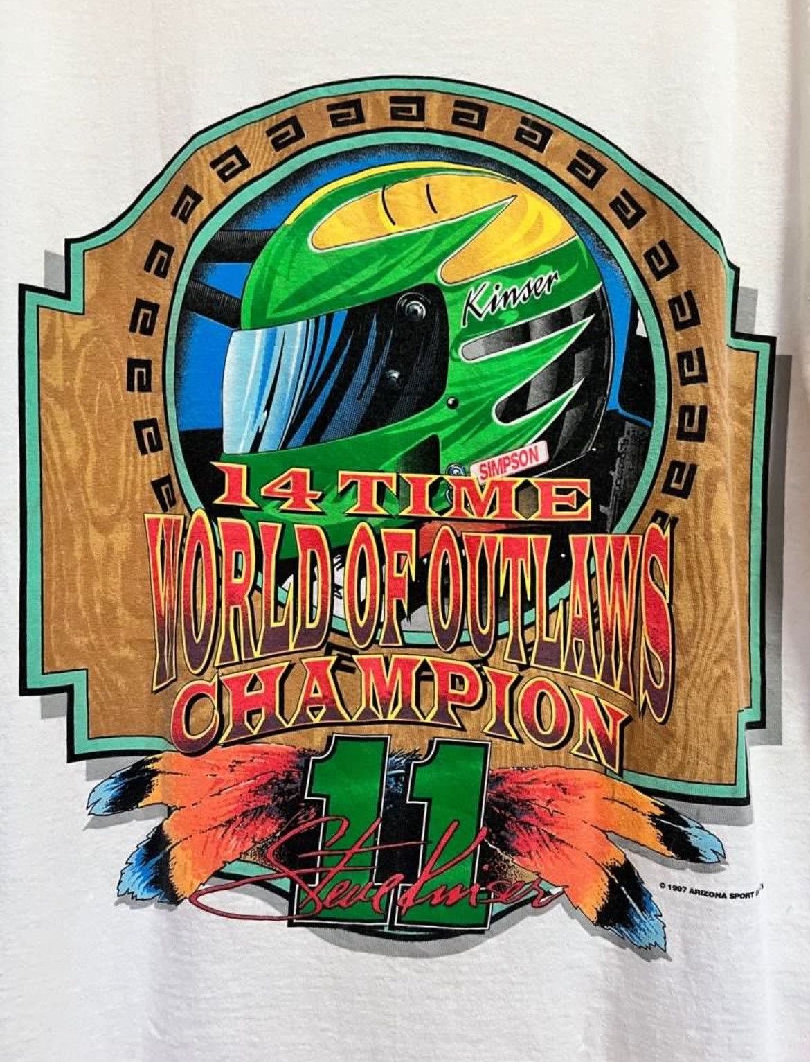 All Sport × NASCAR × Vintage Vintage NASCAR Buggy Arizona Race Steve Kinser USA Size US L / EU 52-54 / 3 - 4 Thumbnail