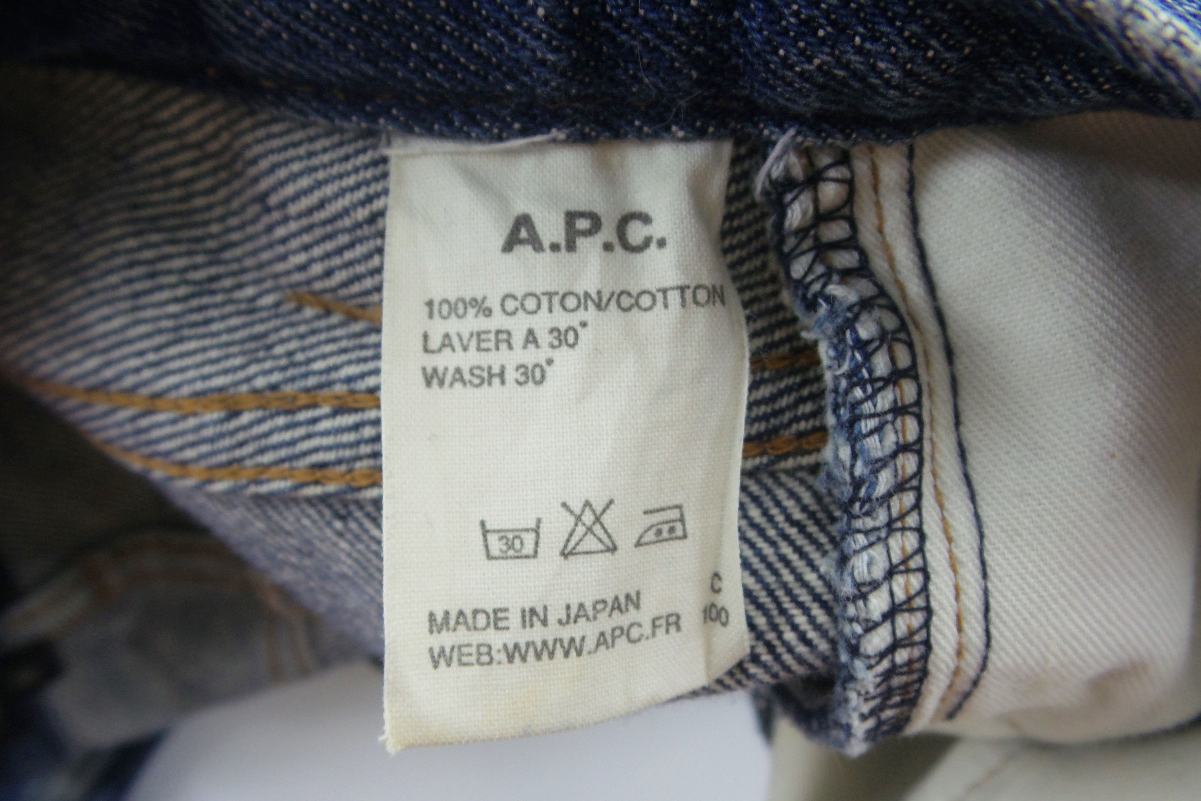 A.P.C. A.P.C Non Selvedge Stonewashed Jeans W16xL40 Size US 29 - 5 Thumbnail