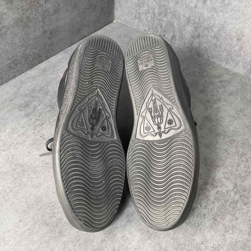 Gucci Gucci High-Top Leather Sneakers in Black - Size US 7.5 / EU 40-41 - 4 Thumbnail