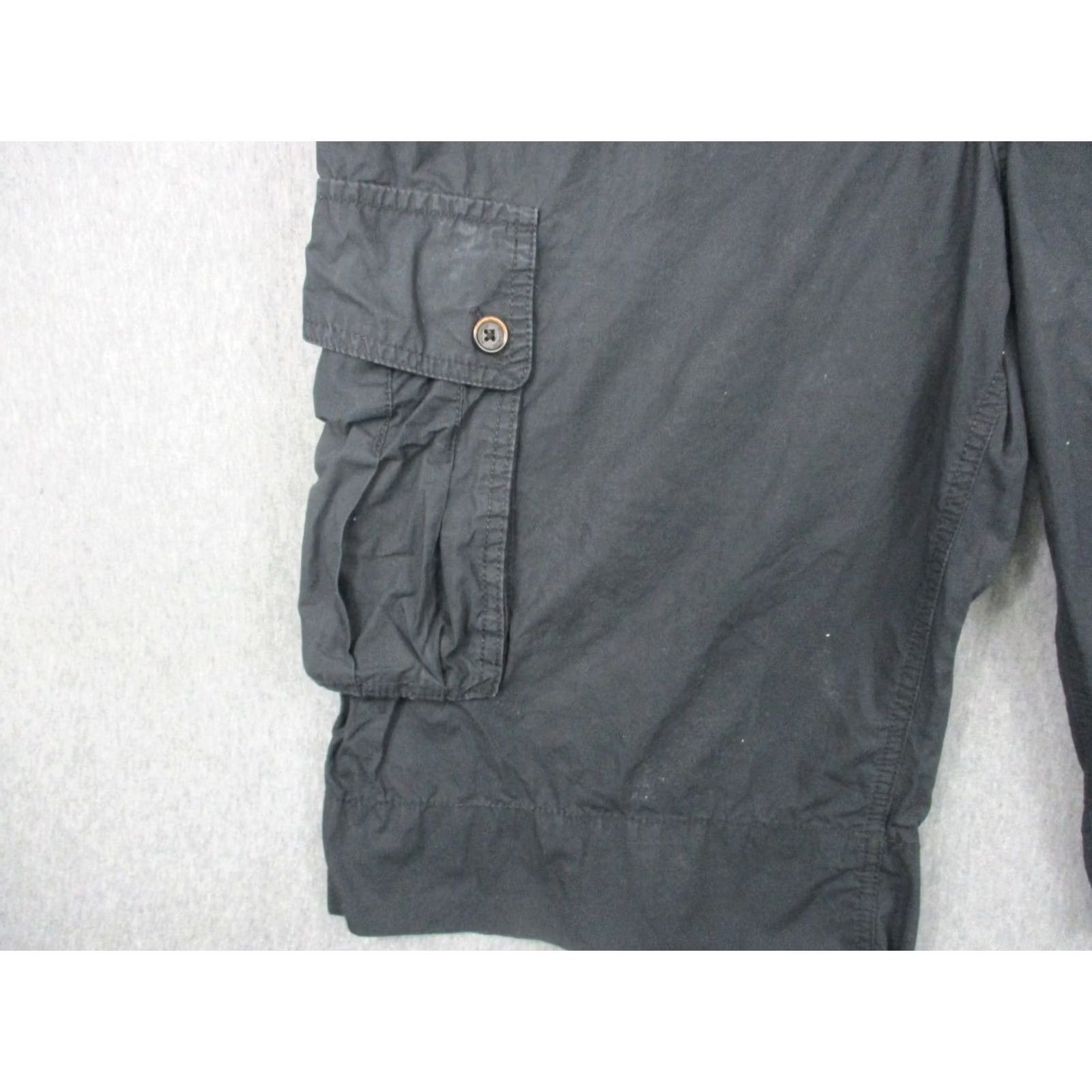 Rocawear Rocawear Cargo Shorts Mens 34 Black Cotton Canvas Pocket 12in Inseam Hip Hop Streetwear Casual Workwear Size US 34 / EU 50 - 2 Thumbnail