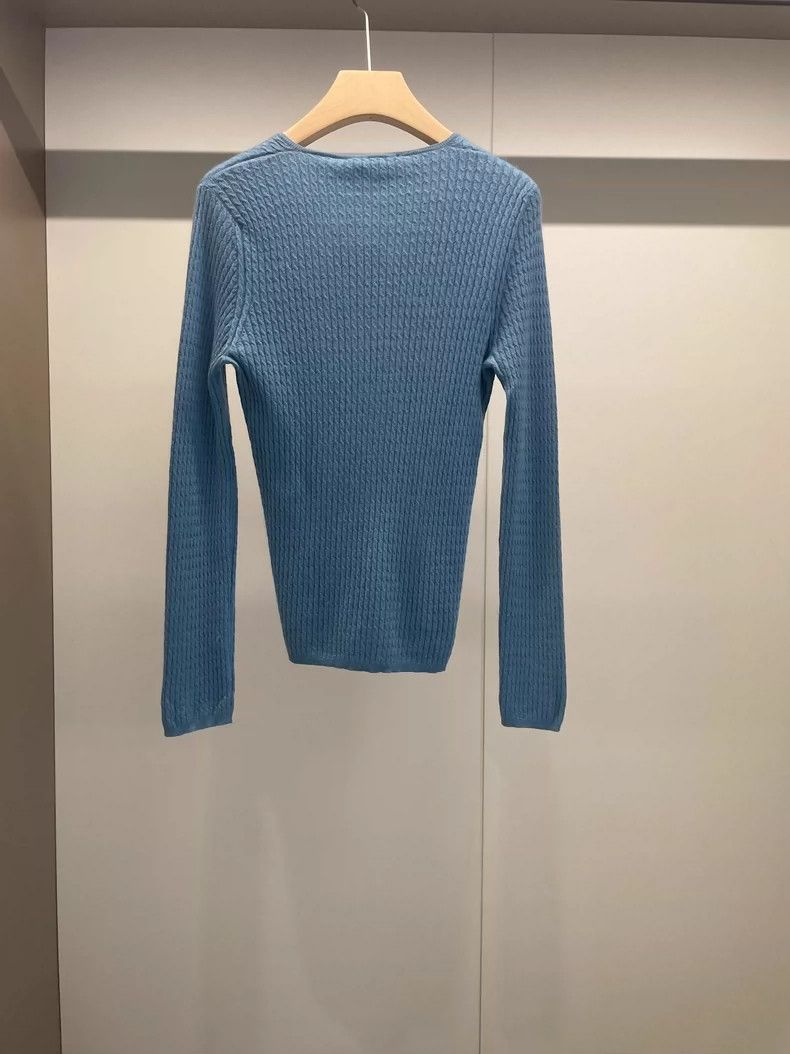 Loro Piana Loro Piana Blue Cashmere V-Neck Sweater Size US L / EU 52-54 / 3 - 1 Thumbnail