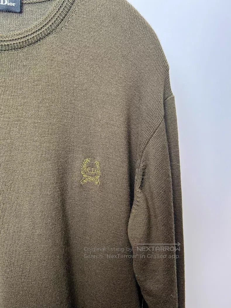Dior Dior Wheat ear embroidery knit sweater Size US L / EU 52-54 / 3 - 4 Thumbnail