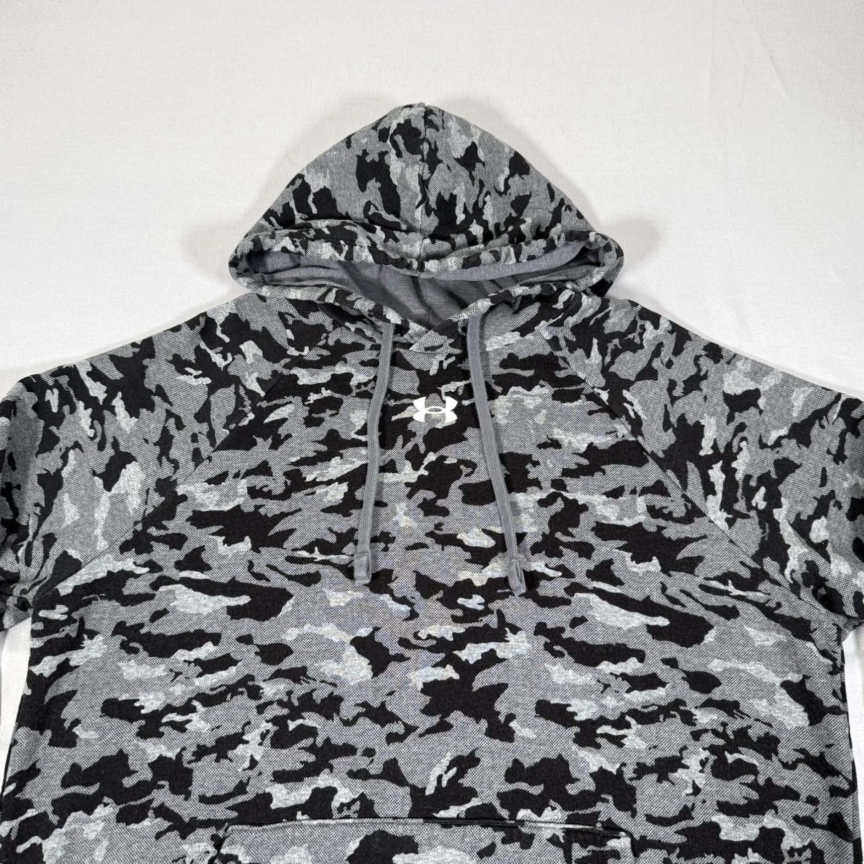 Under Armour Under Armour Hoodie Mens Medium Gray Camo Pullover Fleece Sweater Outdoor Hunt Size US M / EU 48-50 / 2 - 2 Thumbnail