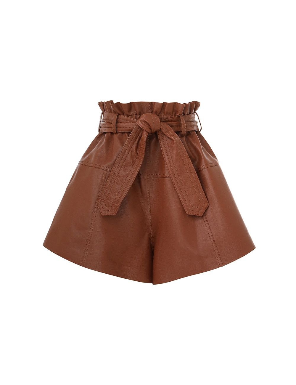 oc11z0525 Harmony Leather Short in Brown
