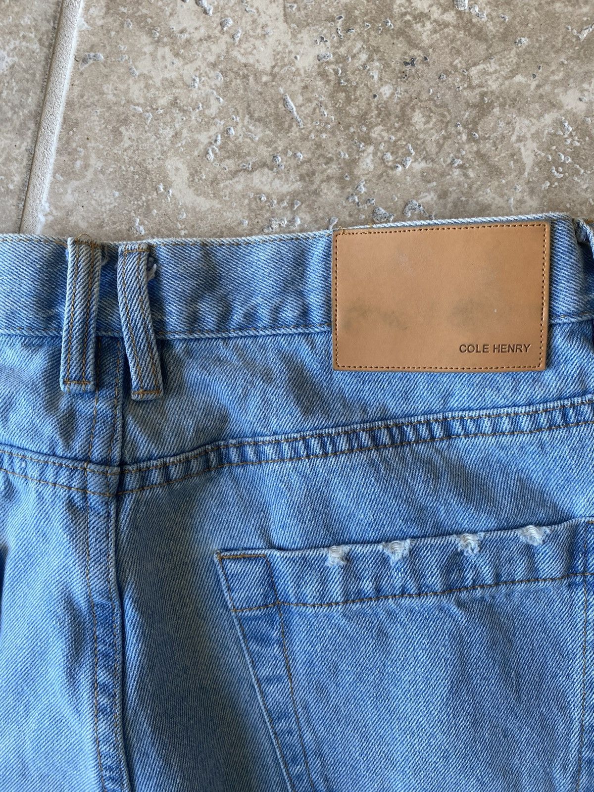 Cole Henry Cole Henry Washed Denim Blue Jeans Mens 32 Size US 32 / EU 48 - 6 Thumbnail