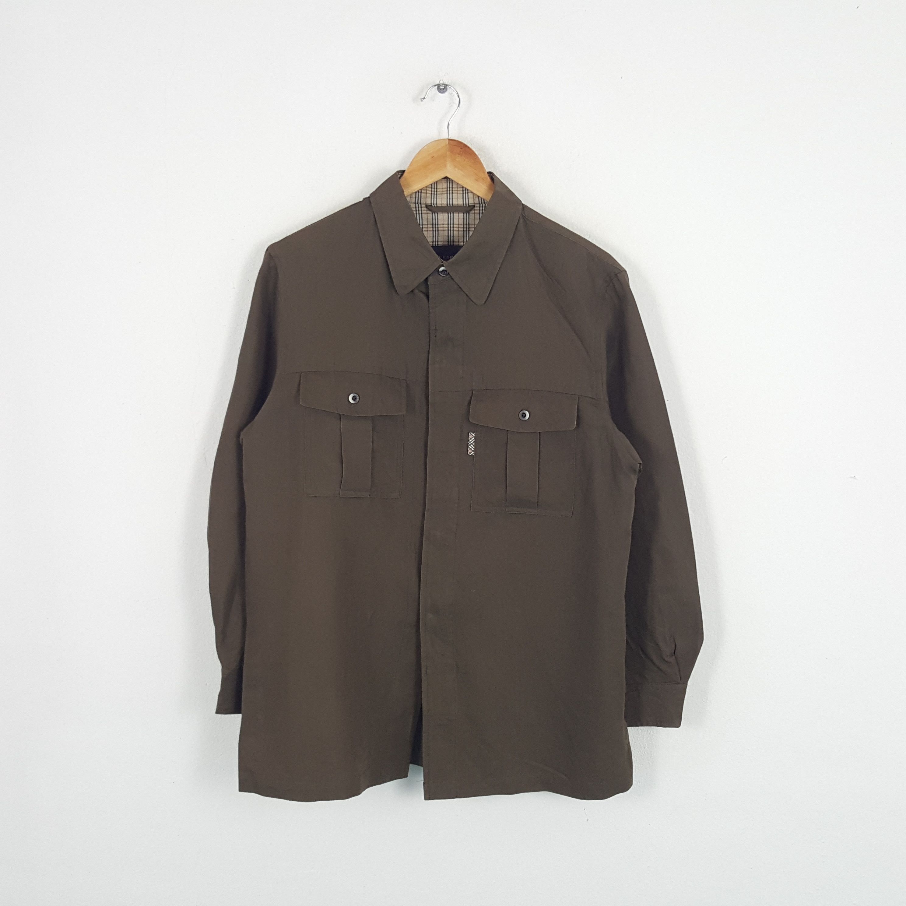 Burberry × Vintage Vintage Burberry London Designer Shirt Button Up Size US L / EU 52-54 / 3 - 3 Thumbnail