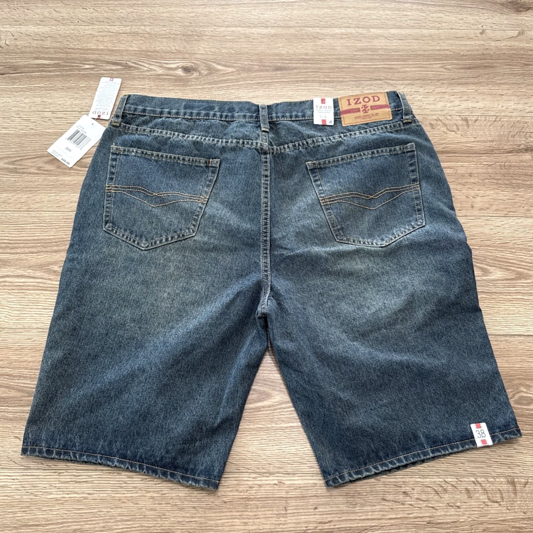 Izod VINTAGE Izod Men's Bermuda Shorts Size 38 Blue Denim Classic Fit 10-Inch Inseam Size US 38 / EU 54 - 7 Thumbnail