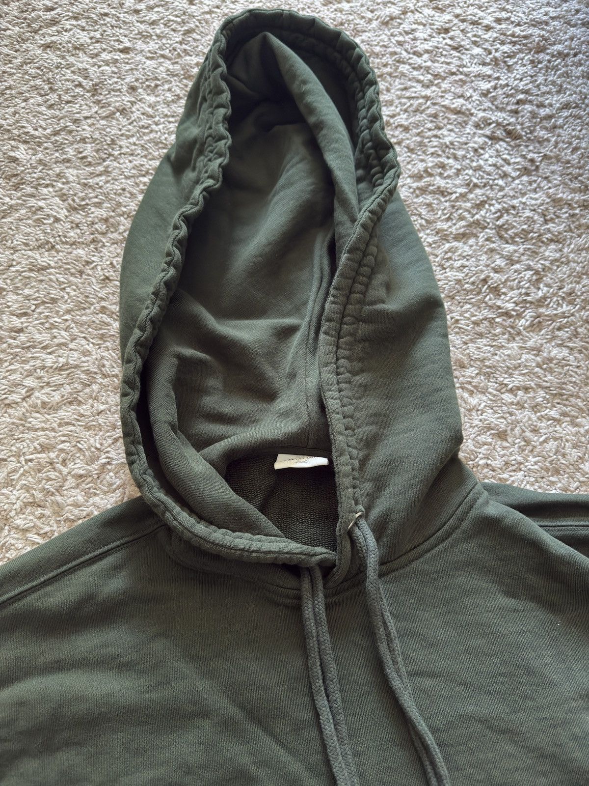 Dries Van Noten Dries Van Noten Green Cotton Relaxed Jersey Hoodie Size US S / EU 44-46 / 1 - 3 Thumbnail