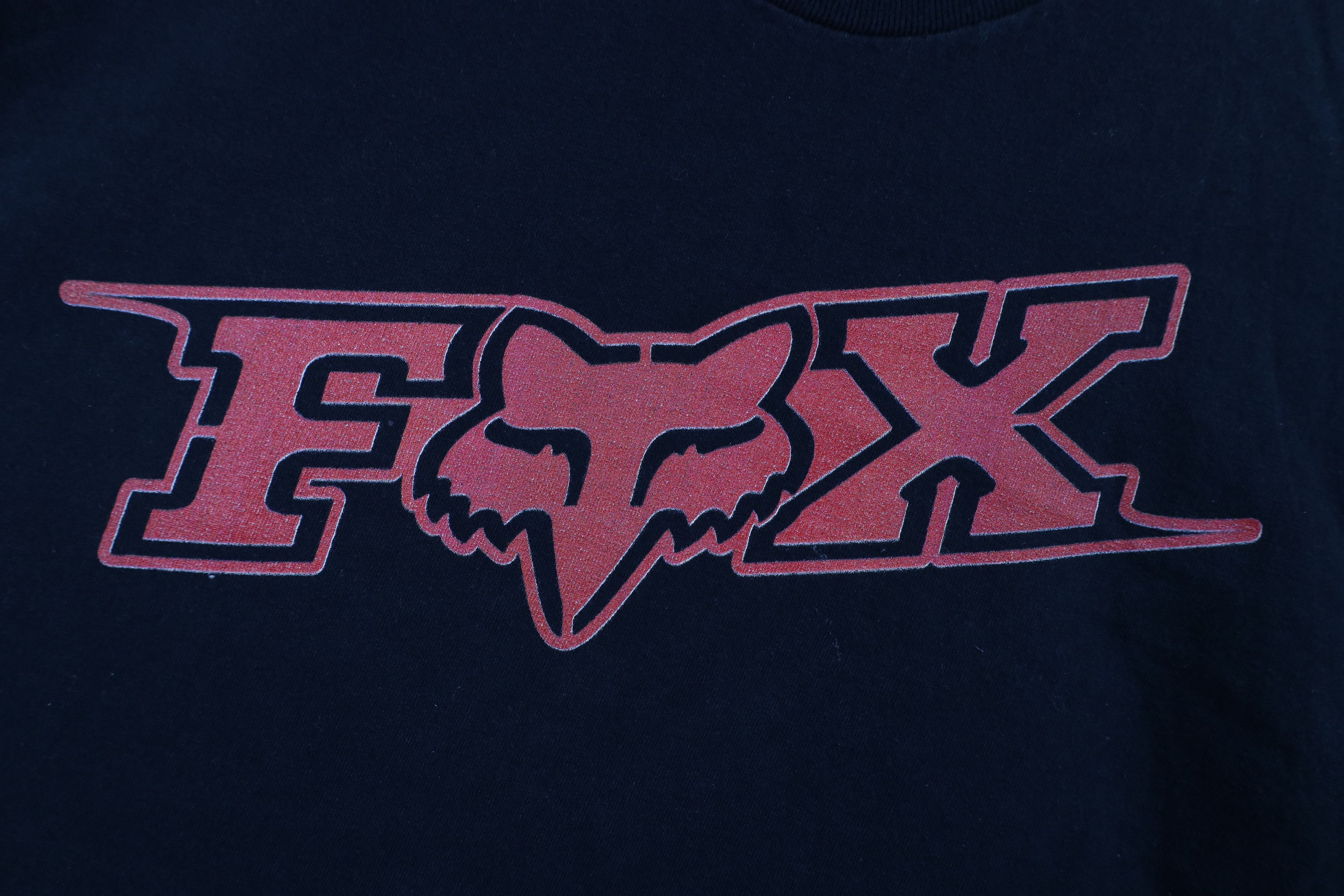 Vintage Vintage 90s Y2K Fox Racing Spell Short Sleeve T-Shirt Black Size US XL / EU 56 / 4 - 4 Thumbnail