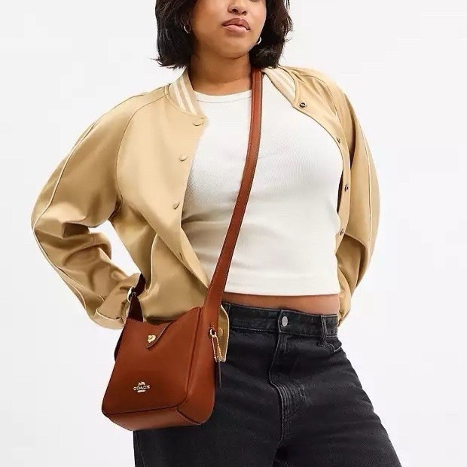 Coach NWT Coach Hadley Mini Crossbody Bag CBM63 Gold/Tan Size ONE SIZE - 11 Thumbnail