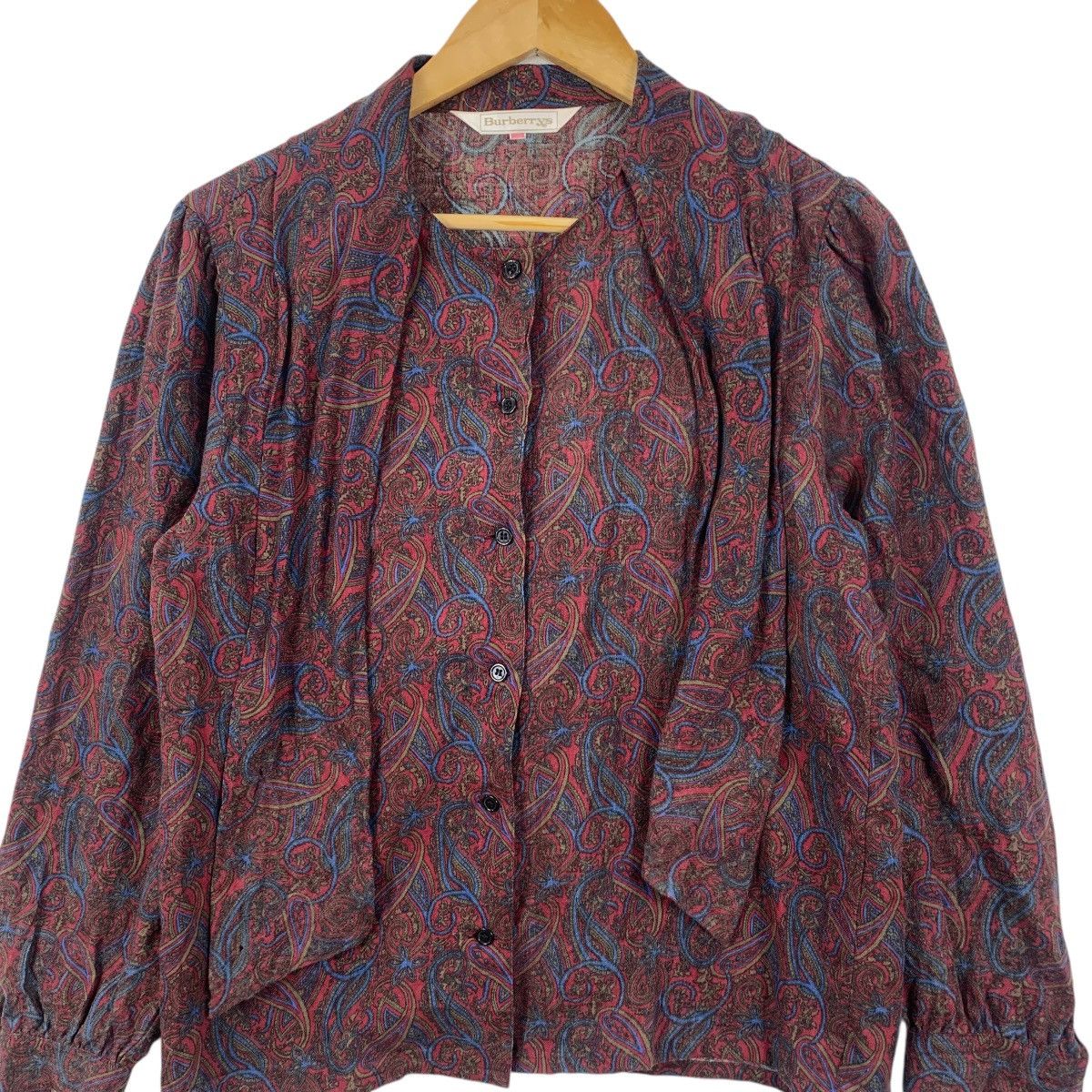 Burberry Vintage 90’ BURBERRY LONDON PAISLEY AOP Casual Tee Shirt Size S / US 4 / IT 40 - 4 Thumbnail
