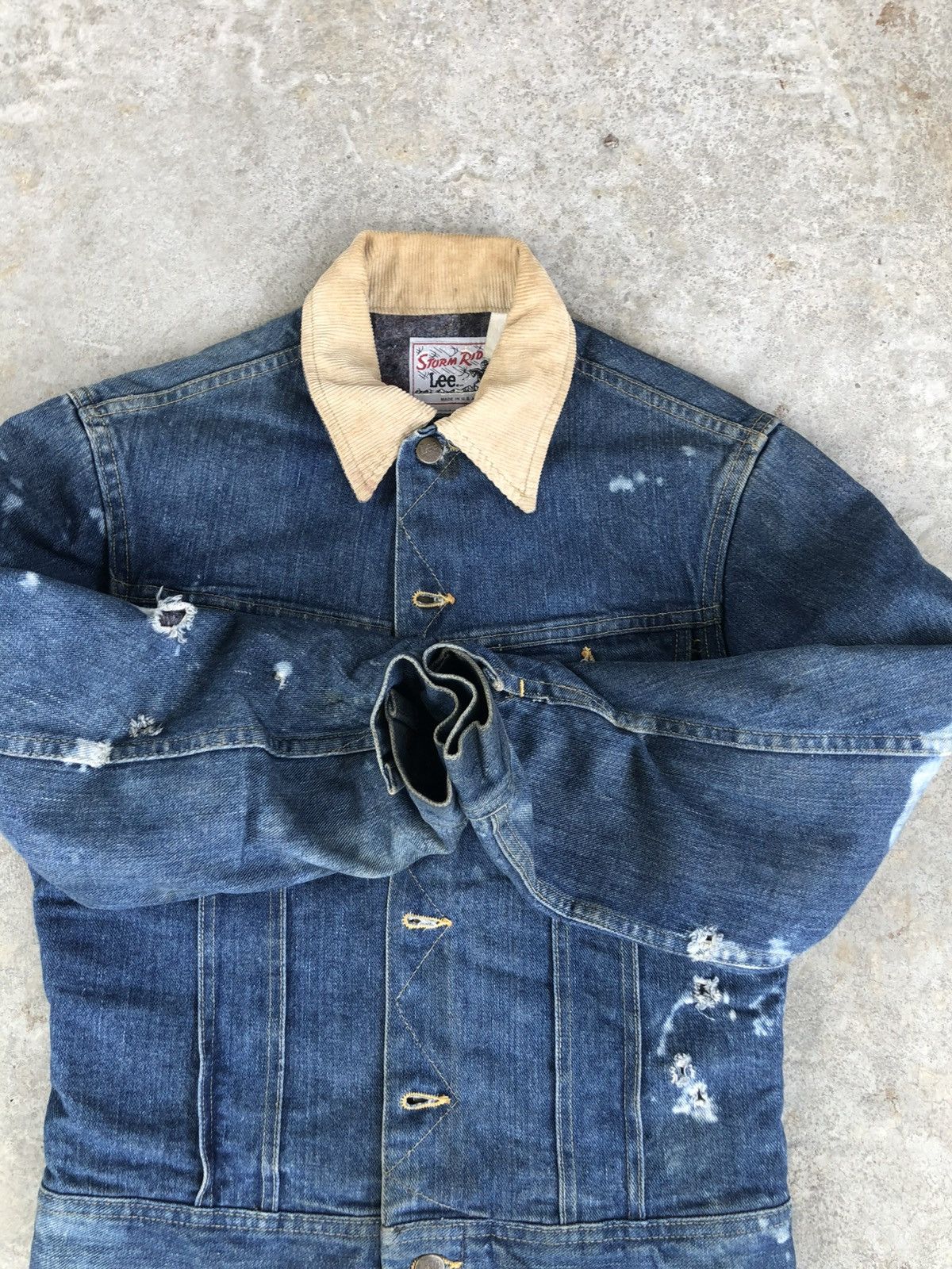 Lee Vintage 70’s Lee Storm Rider Blanked Lined Denim Jacket Size US S / EU 44-46 / 1 - 19 Thumbnail
