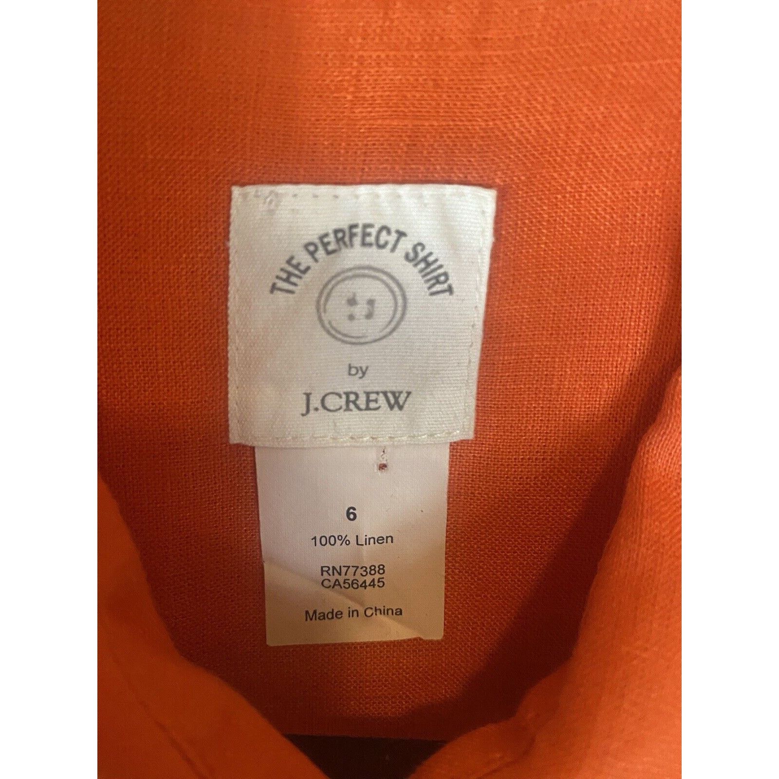 J.Crew Women's J Crew Size 6 100% Linen Perfect Fit Shirt Size M / US 6-8 / IT 42-44 - 3 Thumbnail