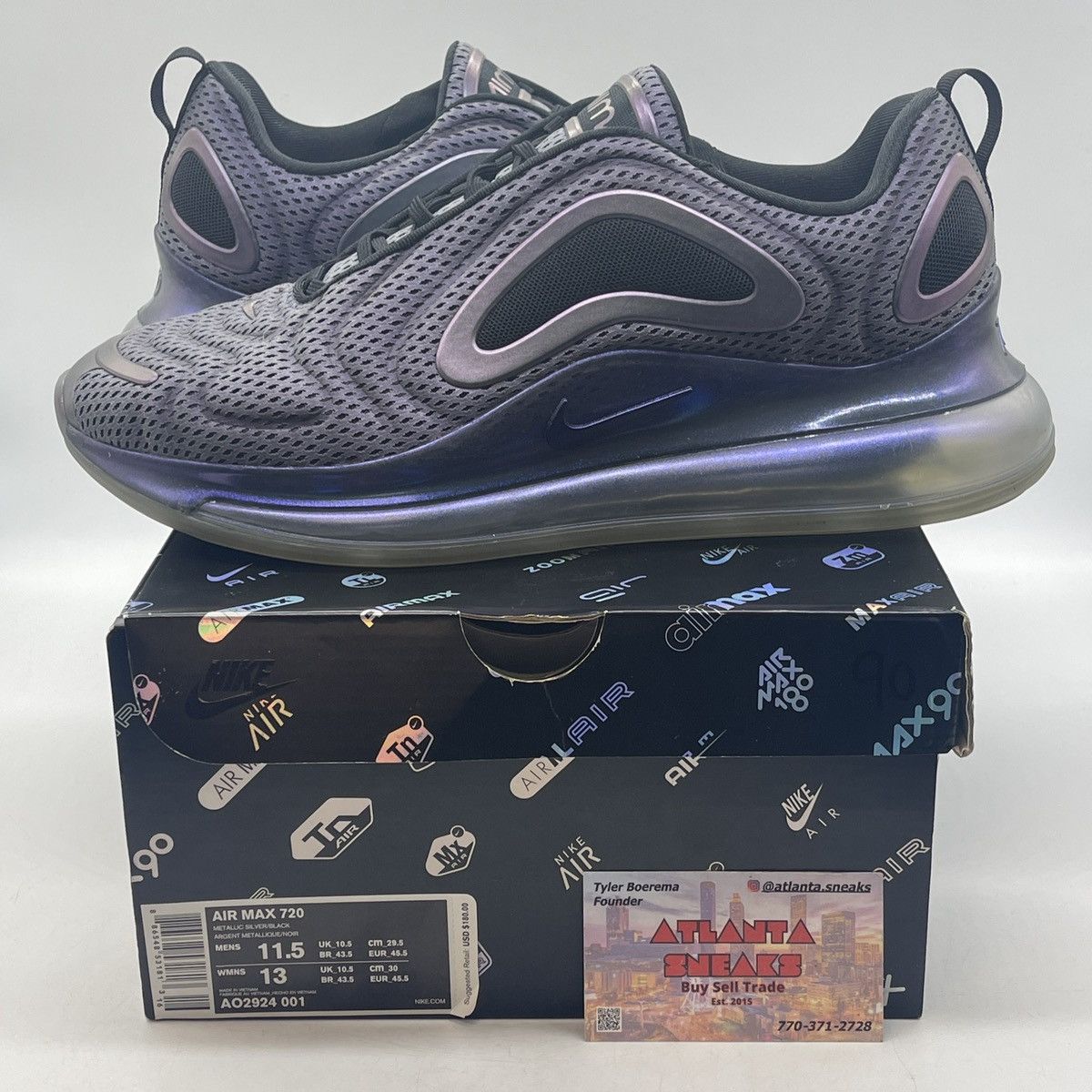 Nike Air max 720 northern lights night Size US 11.5 / EU 44-45 - 1 Thumbnail