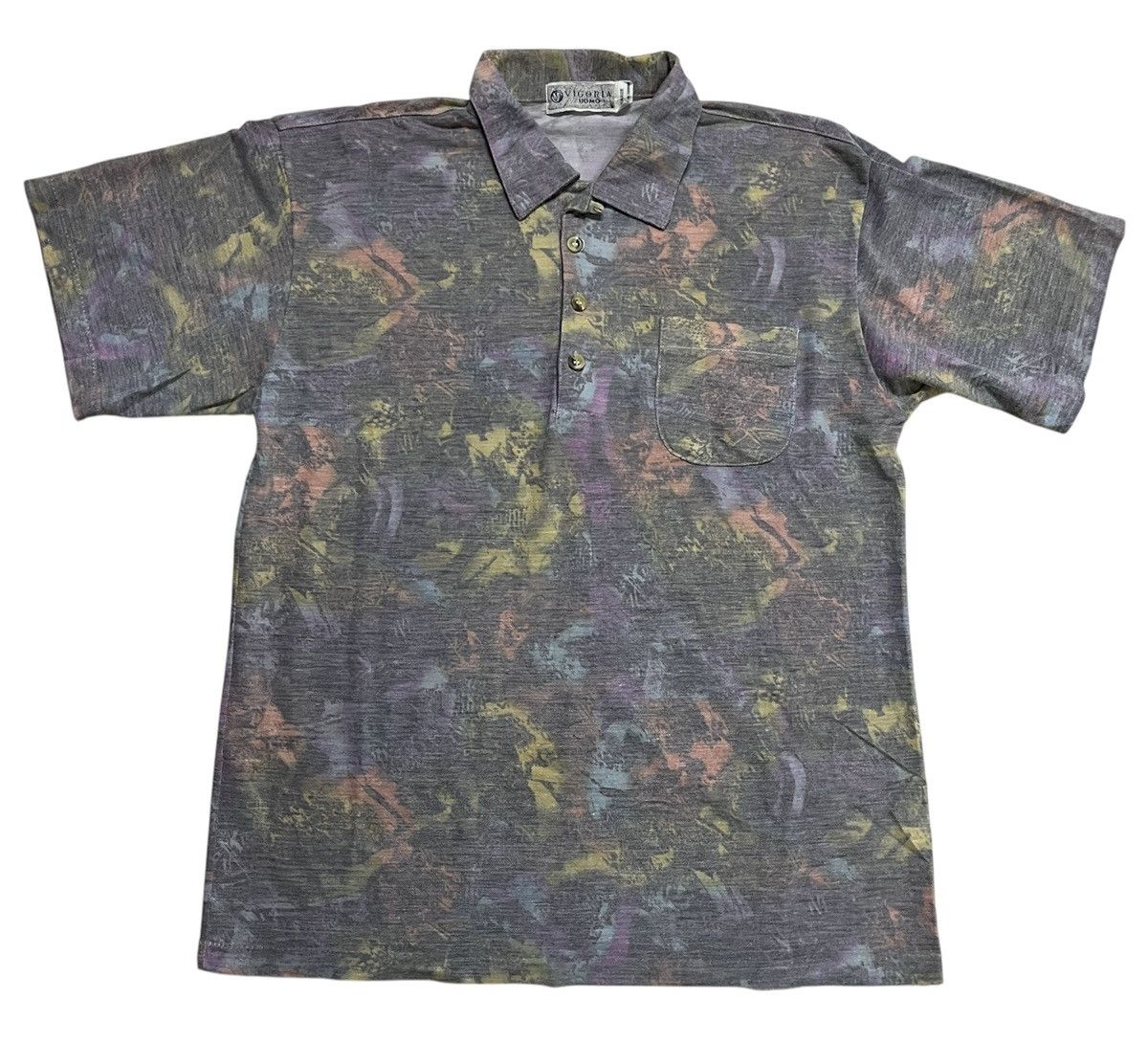 Japanese Brand × Vintage Vintage Vigoria Uomo Abstract Polo Shirt Size US M / EU 48-50 / 2 - 1 Thumbnail