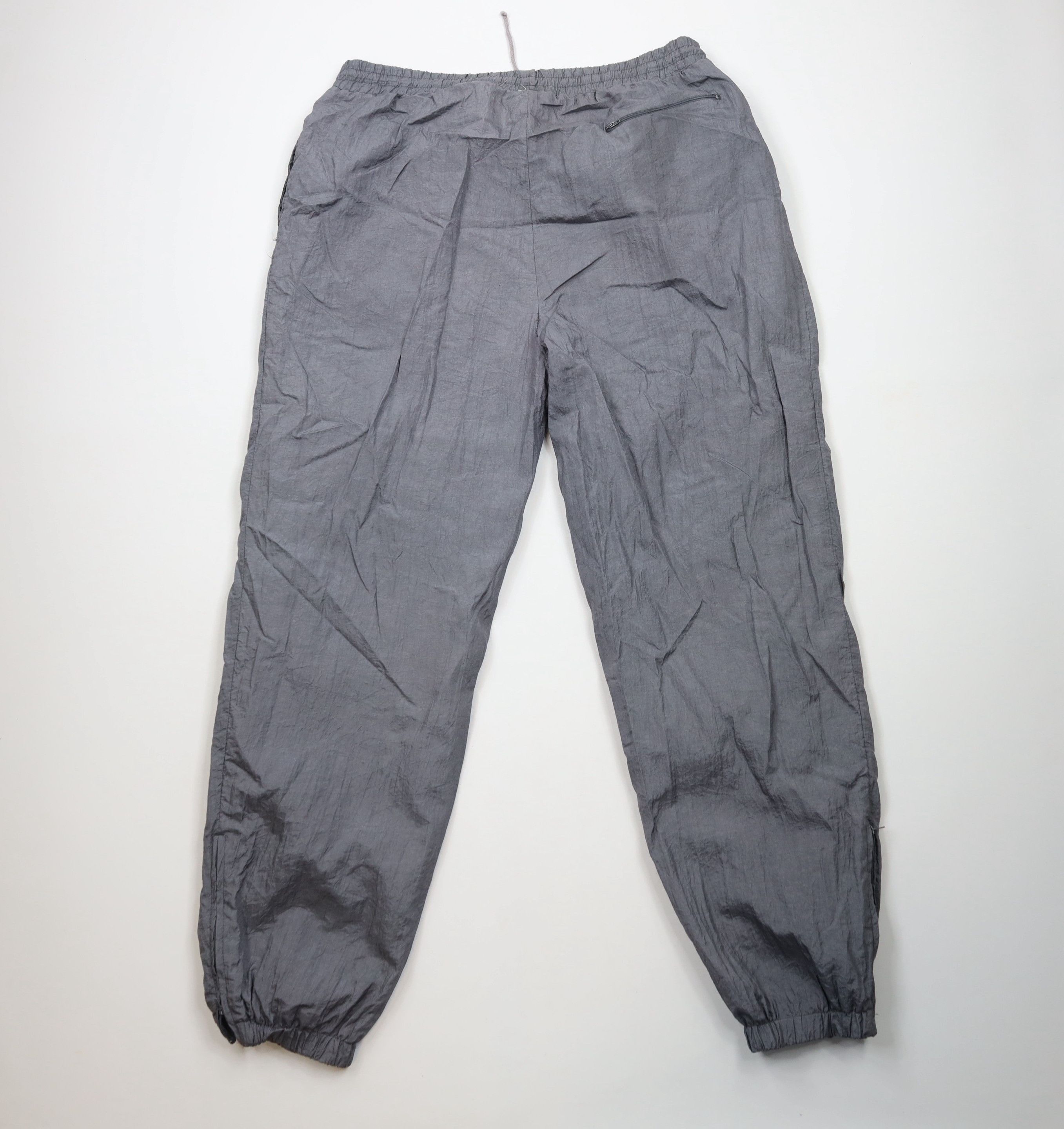 Vintage Vintage 90s Streetwear Lined Windbreaker Jogger Pants Silver Size US 38 / EU 54 - 11 Thumbnail